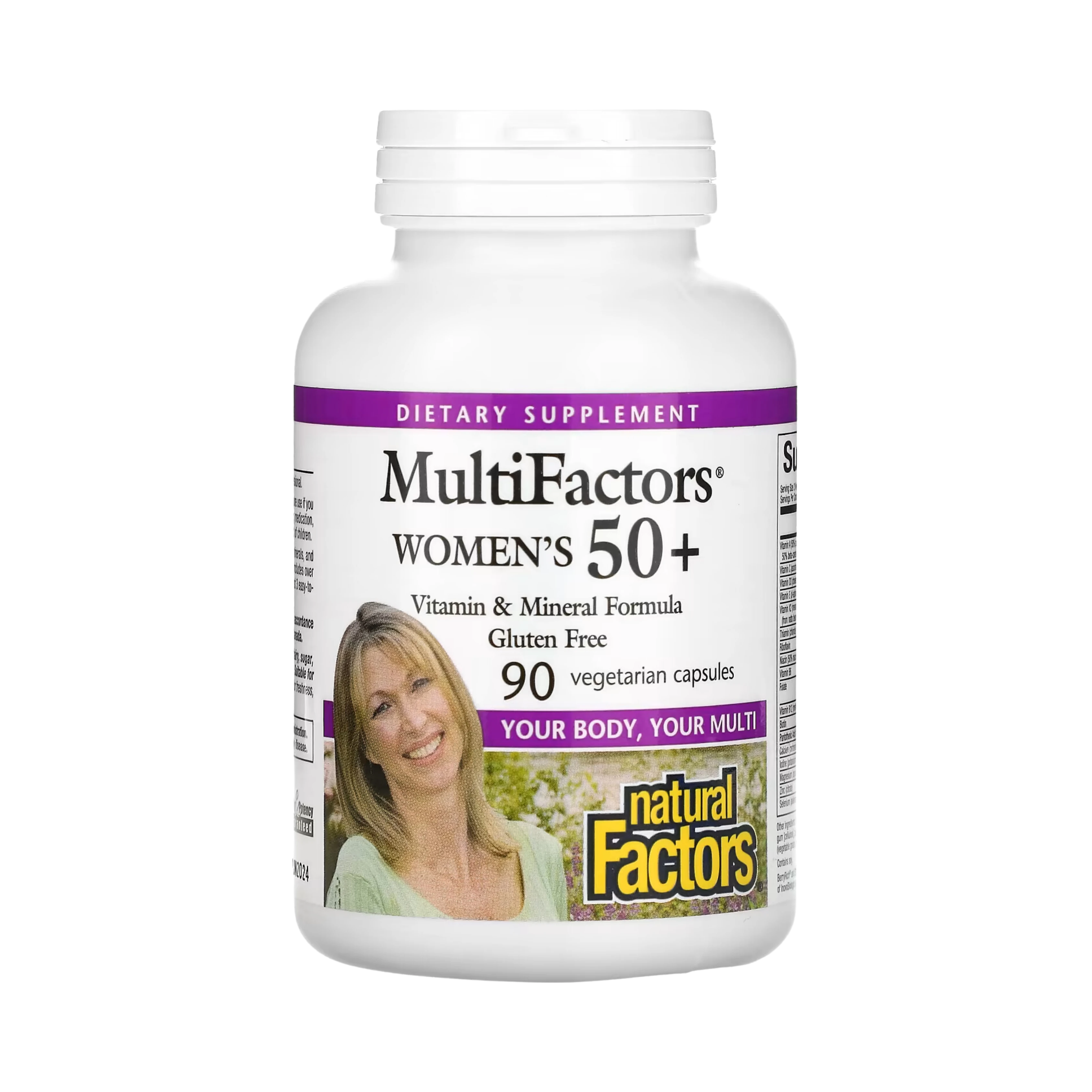 Natural Factors, MultiFactors, Women's 50+, 90 Vegetarian Capsules