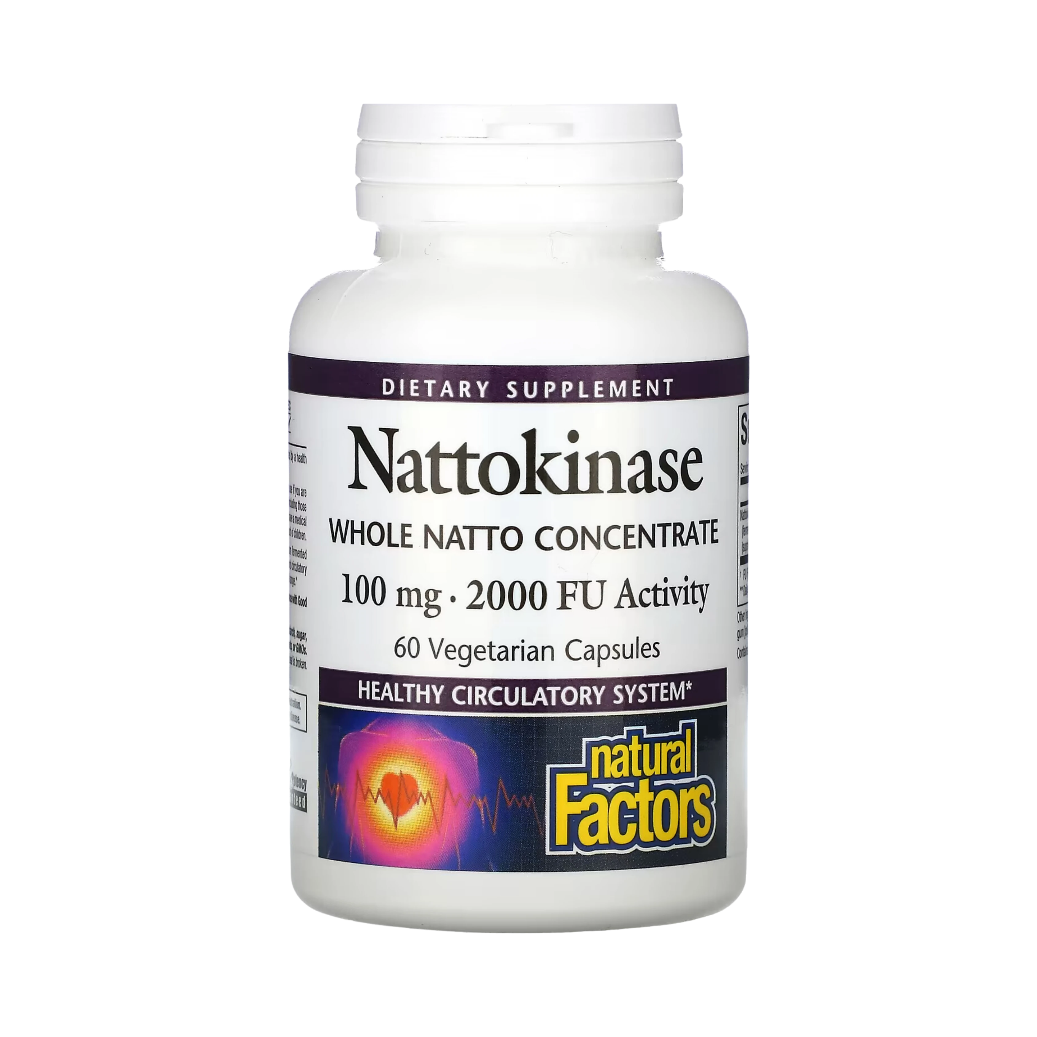 Natural Factors, Nattokinase, 100 Mg, 60 Vegetarian Capsules