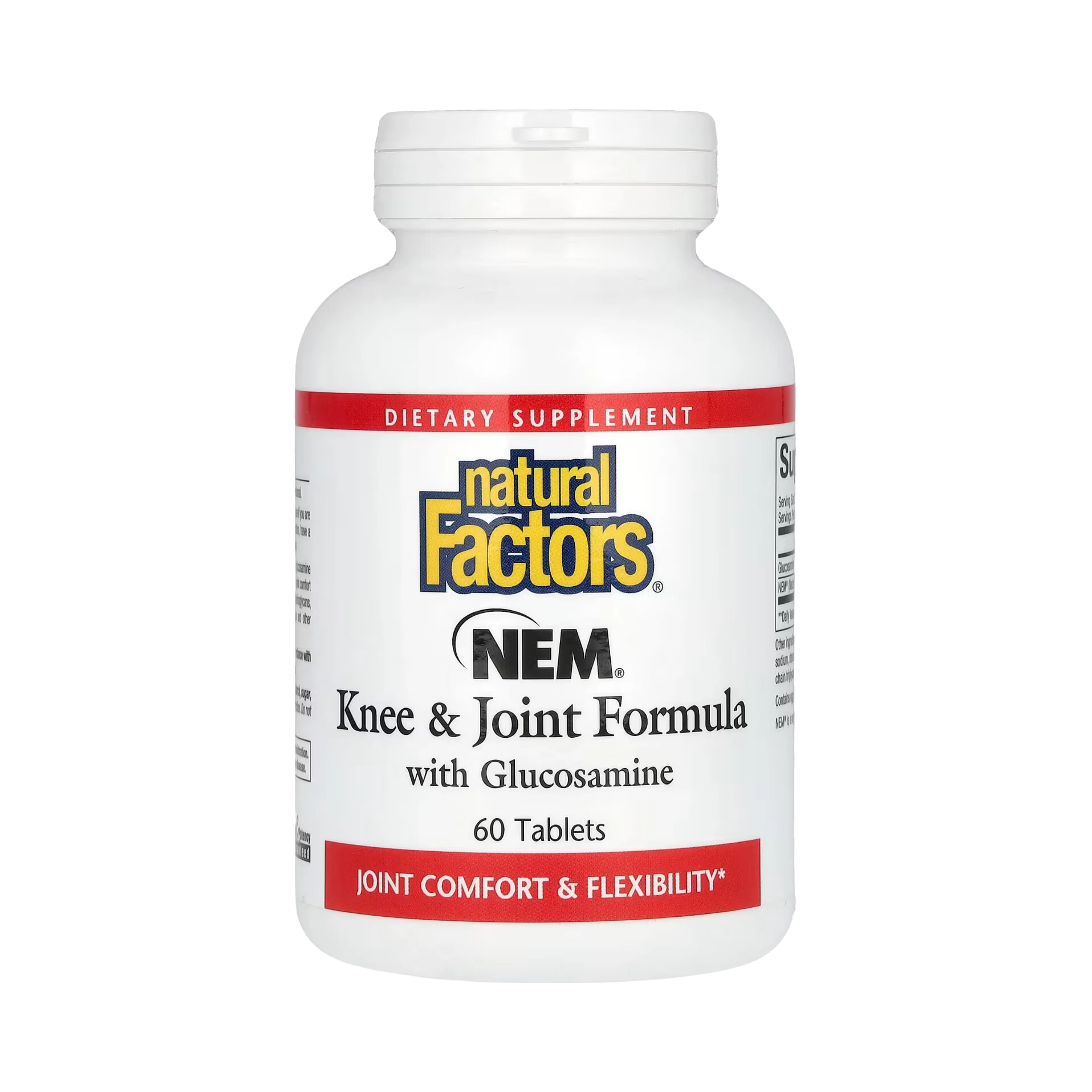 Natural Factors, NEM, Knee & Joint Formula with Glucosamine, 60 Tablets