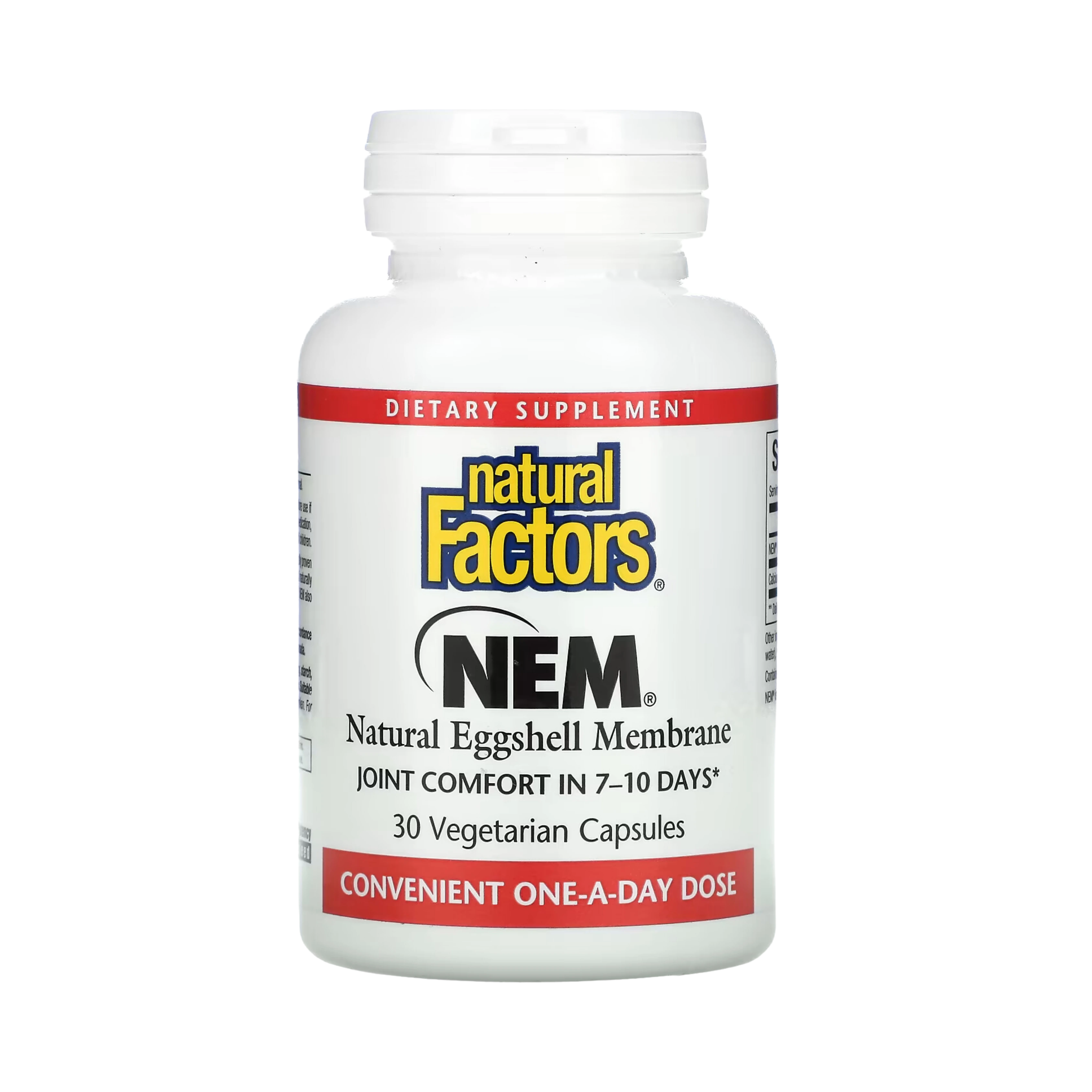Natural Factors, NEM, Natural Eggshell Membrane, 30 Vegetarian Capsules