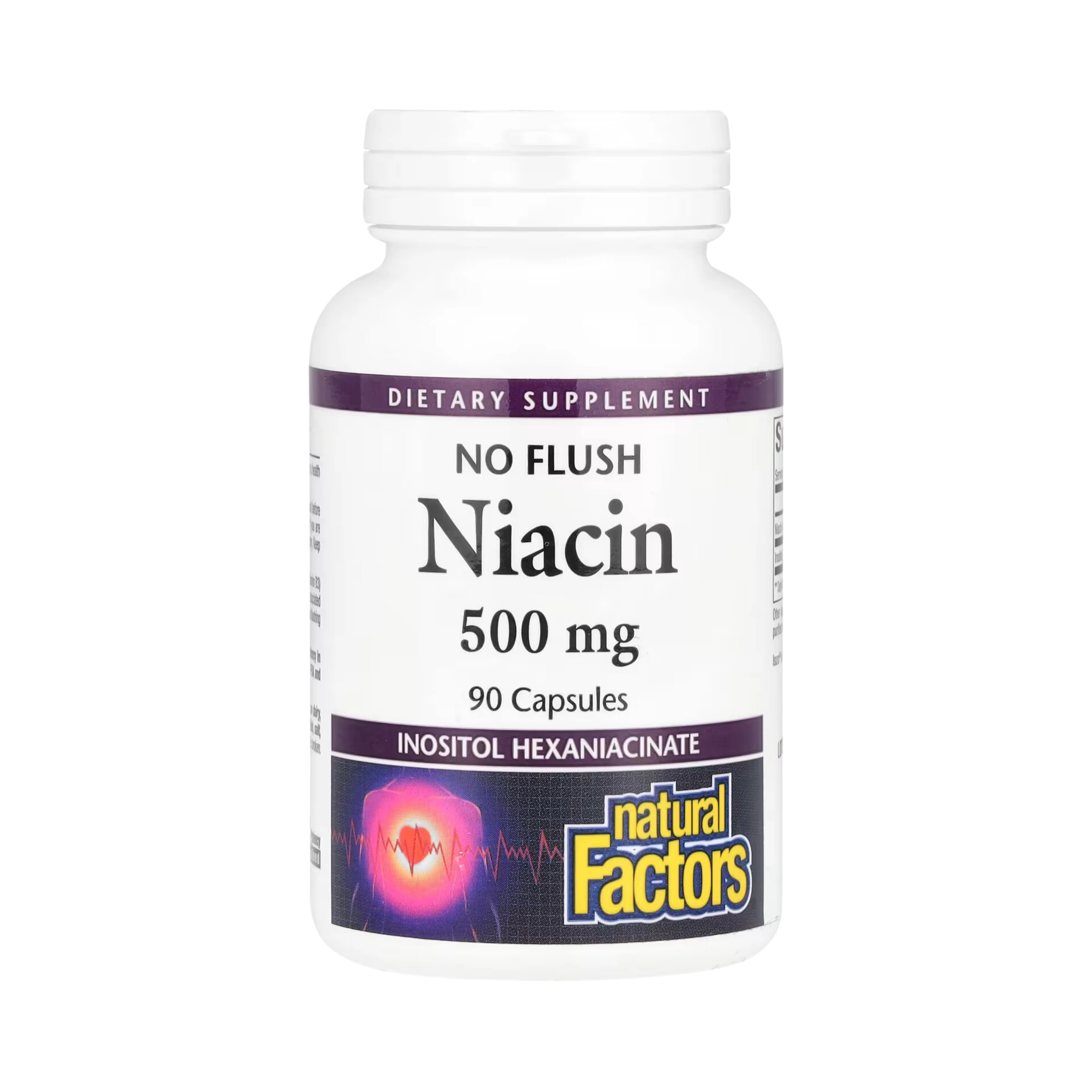 Natural Factors, Niacin, No Flush, 500 Mg, 90 Capsules