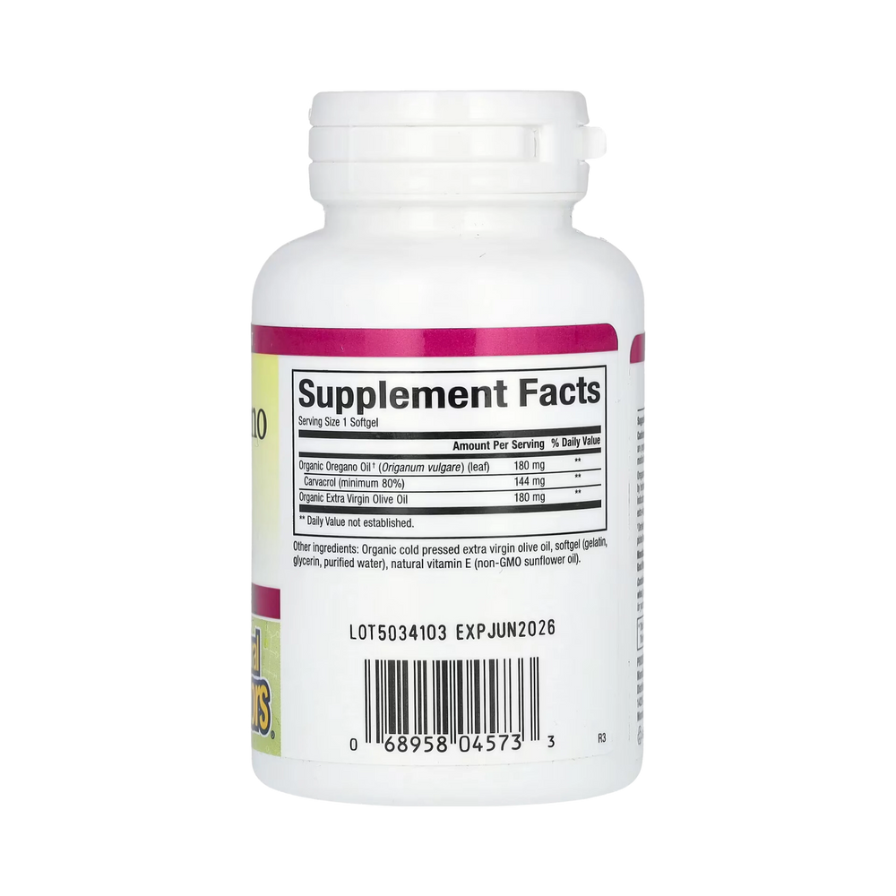 Natural Factors, Oil Of Oregano, 180 Mg, 30 Softgels