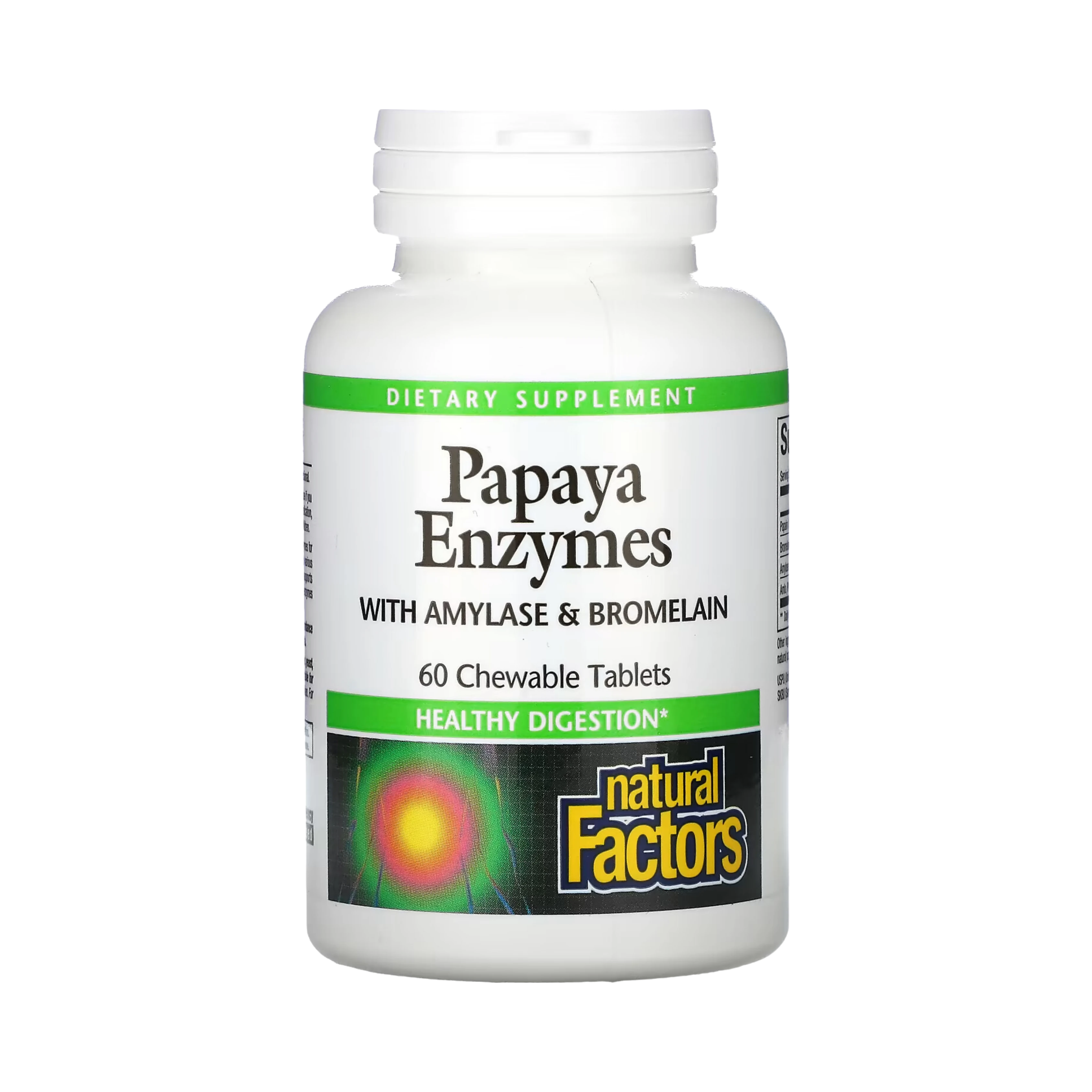 Natural Factors, Papaya Enzymes with Amylase & Bromelain, 60 Chewable Tablets