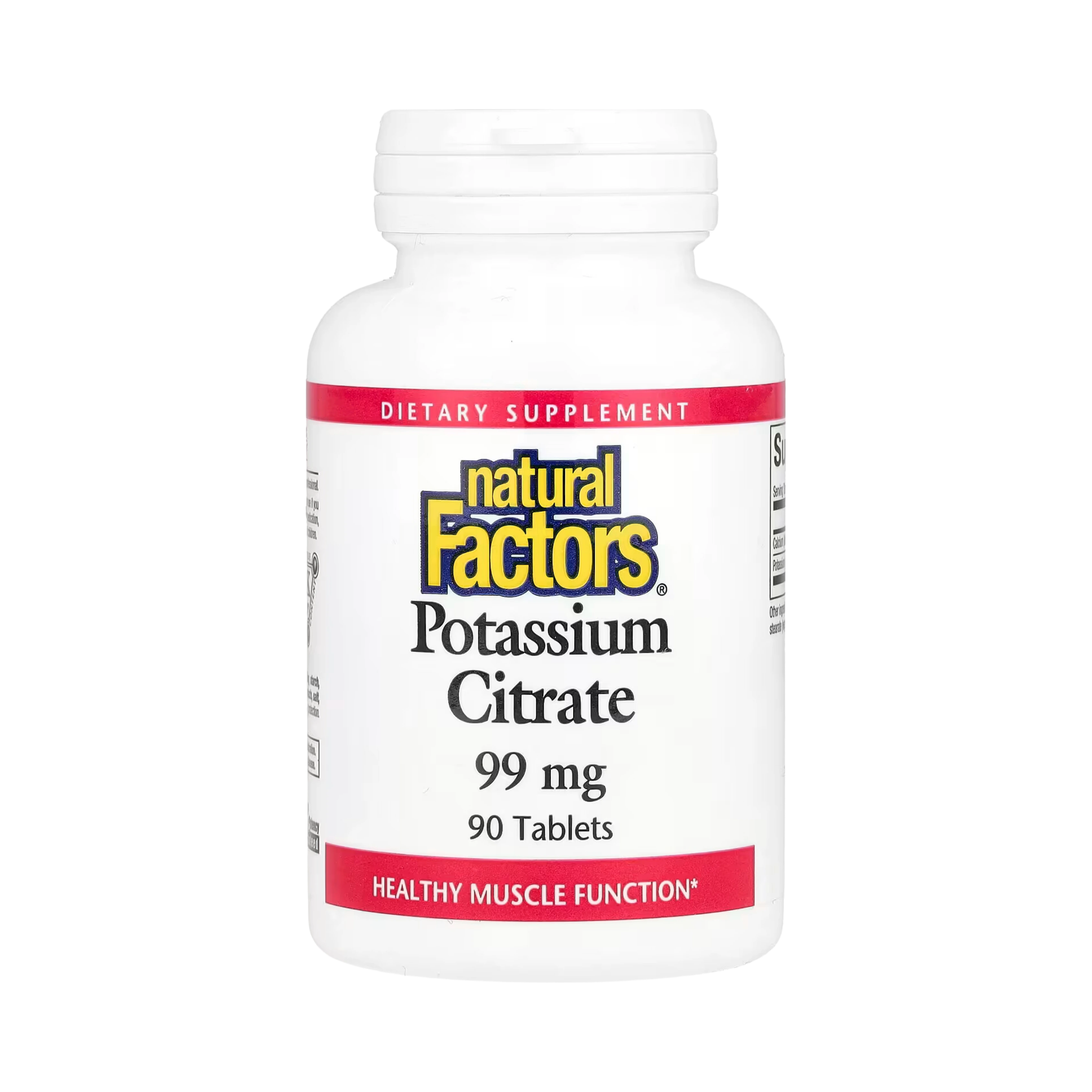 Natural Factors, Potassium Citrate, 99 Mg, 90 Tablets