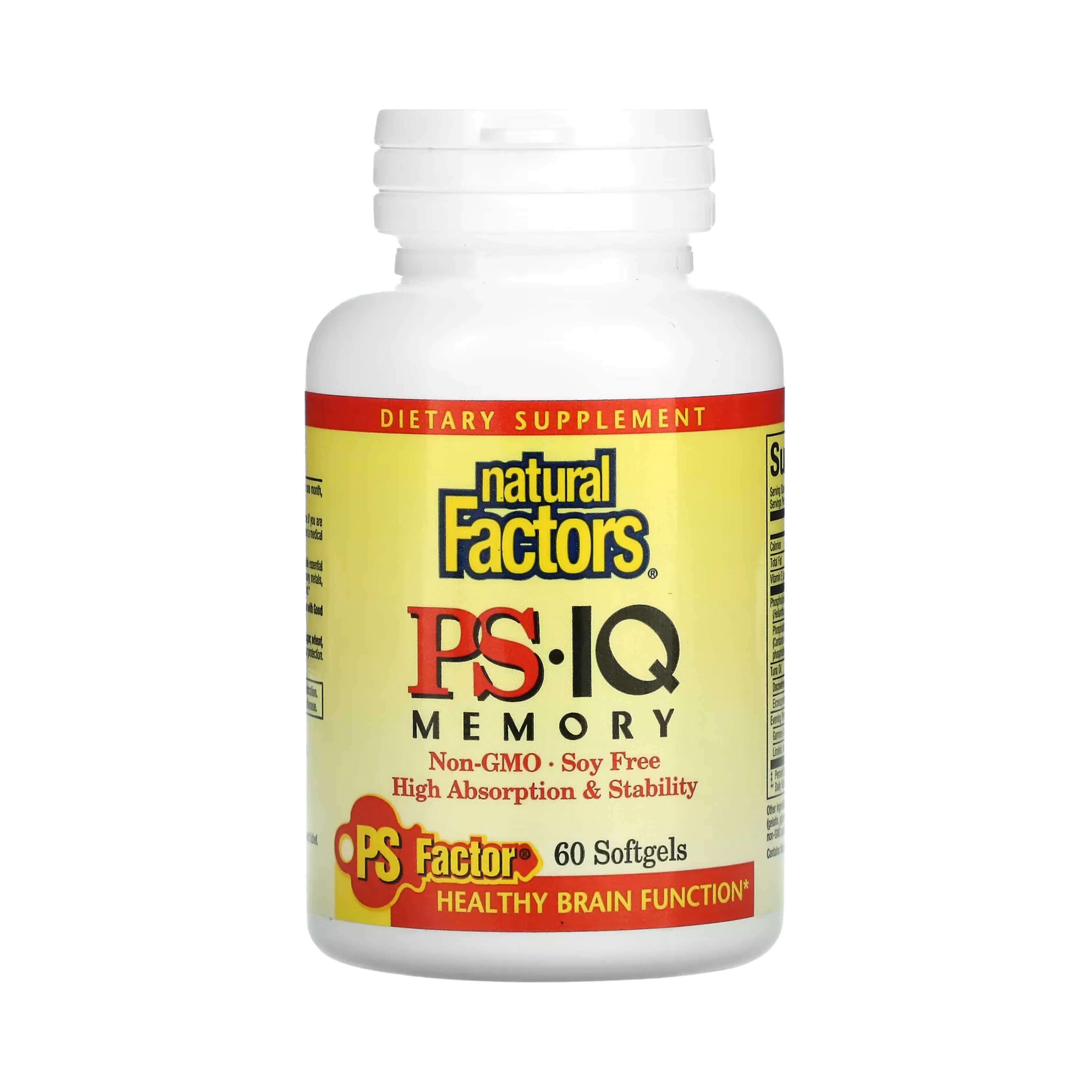Natural Factors, PS - IQ Memory, 60 Softgels
