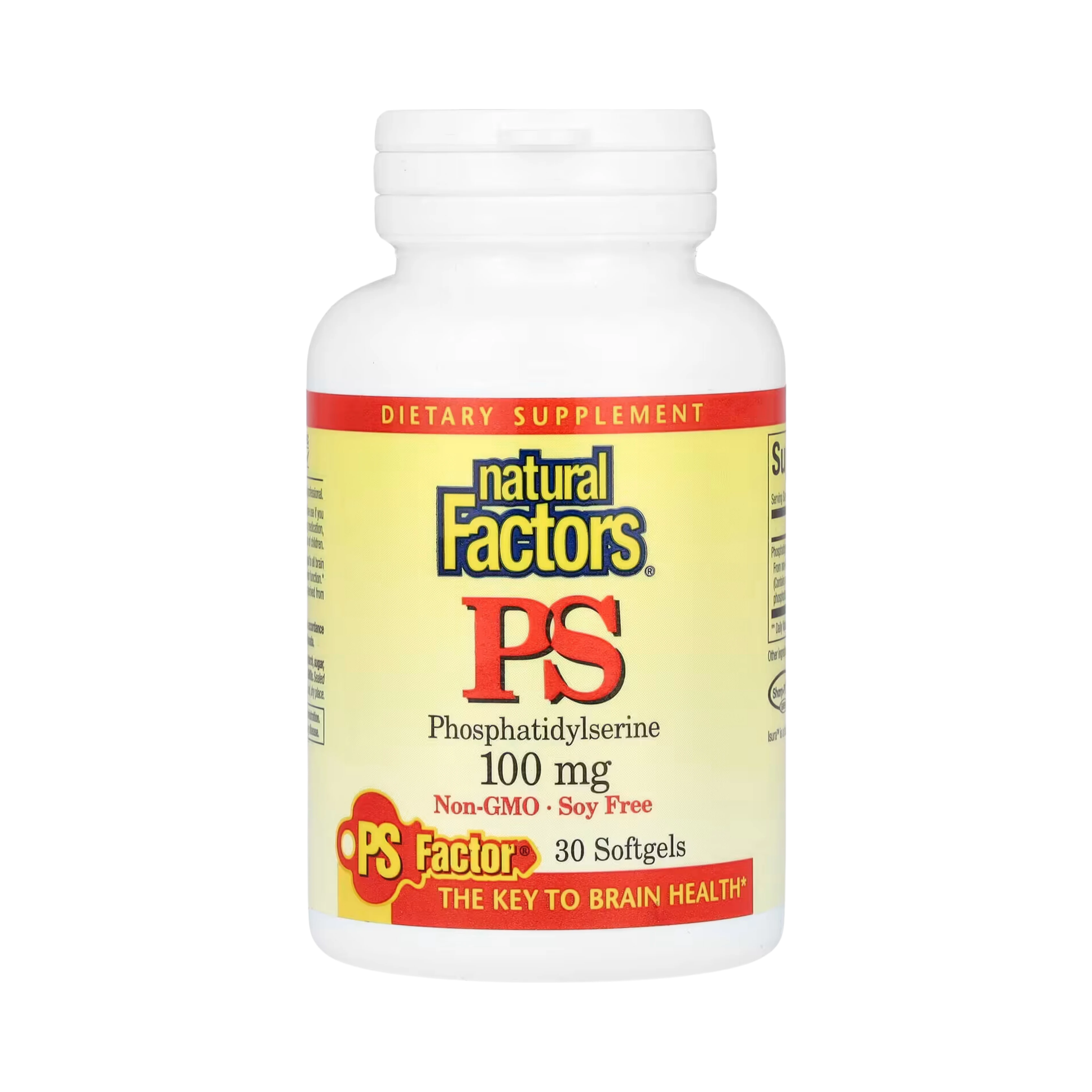 Natural Factors, PS, Phosphatidylserine, 100 Mg, 30 Softgels