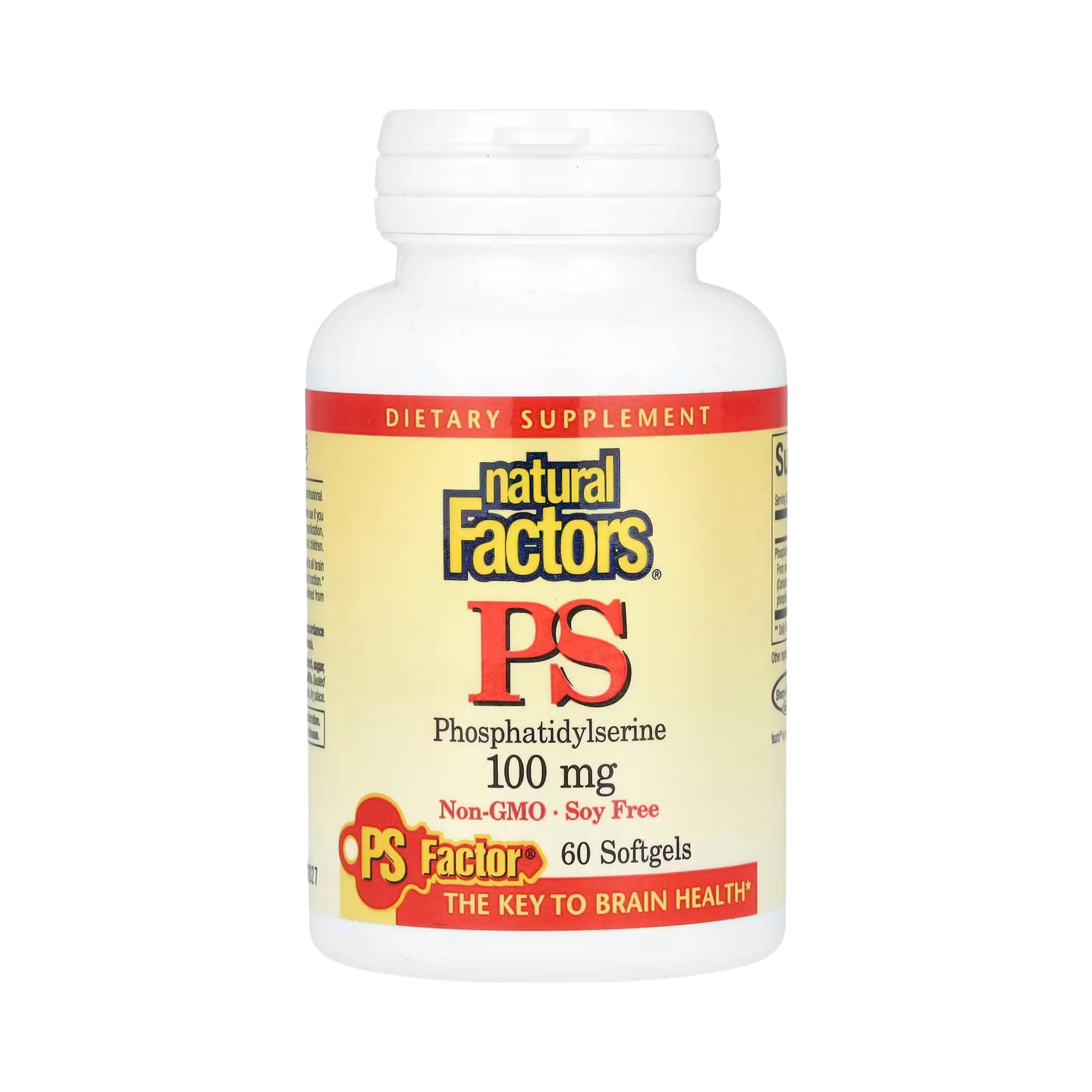 Natural Factors, PS Phosphatidylserine, 100 Mg, 60 Softgels
