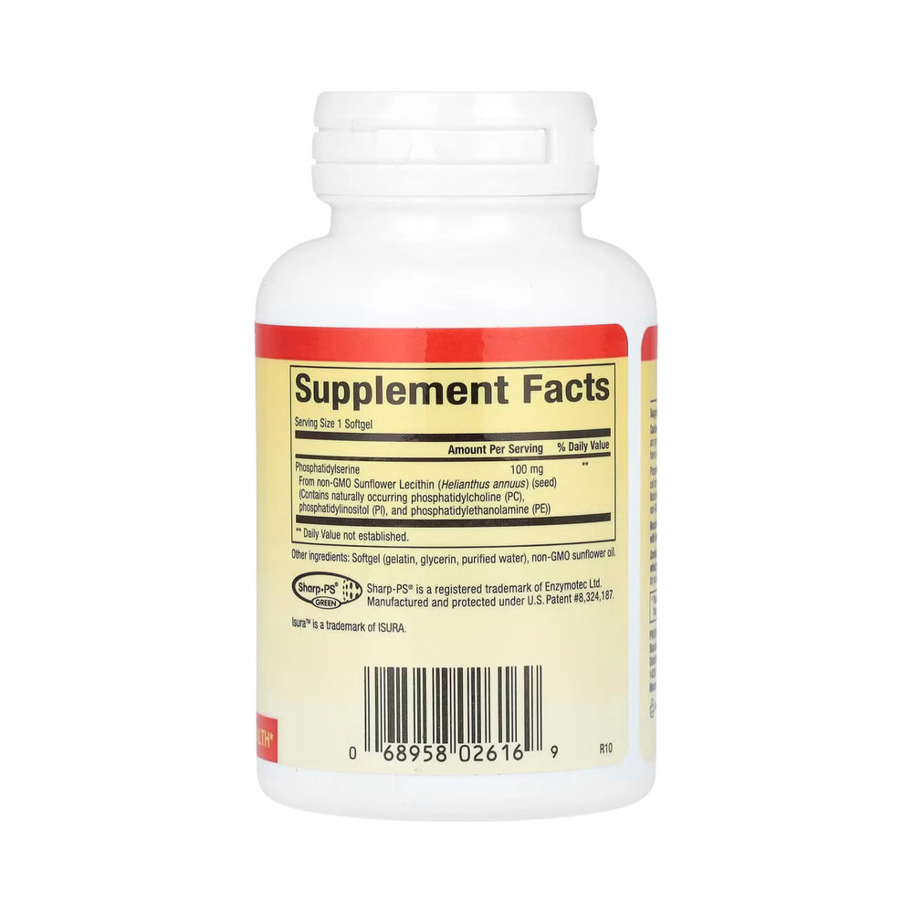 Natural Factors, PS Phosphatidylserine, 100 Mg, 60 Softgels