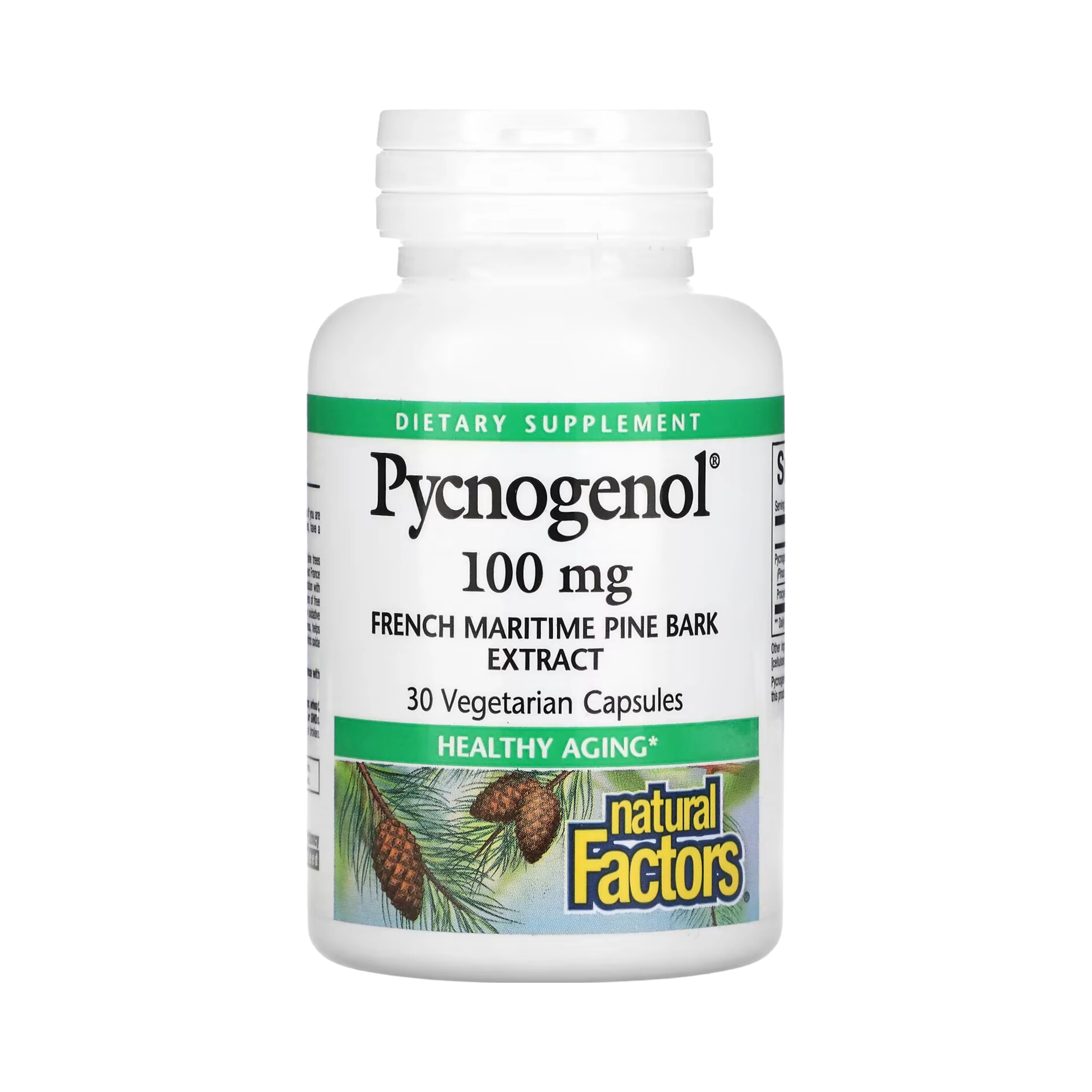Natural Factors, Pycnogenol, 100 Mg, 30 Vegetarian Capsules