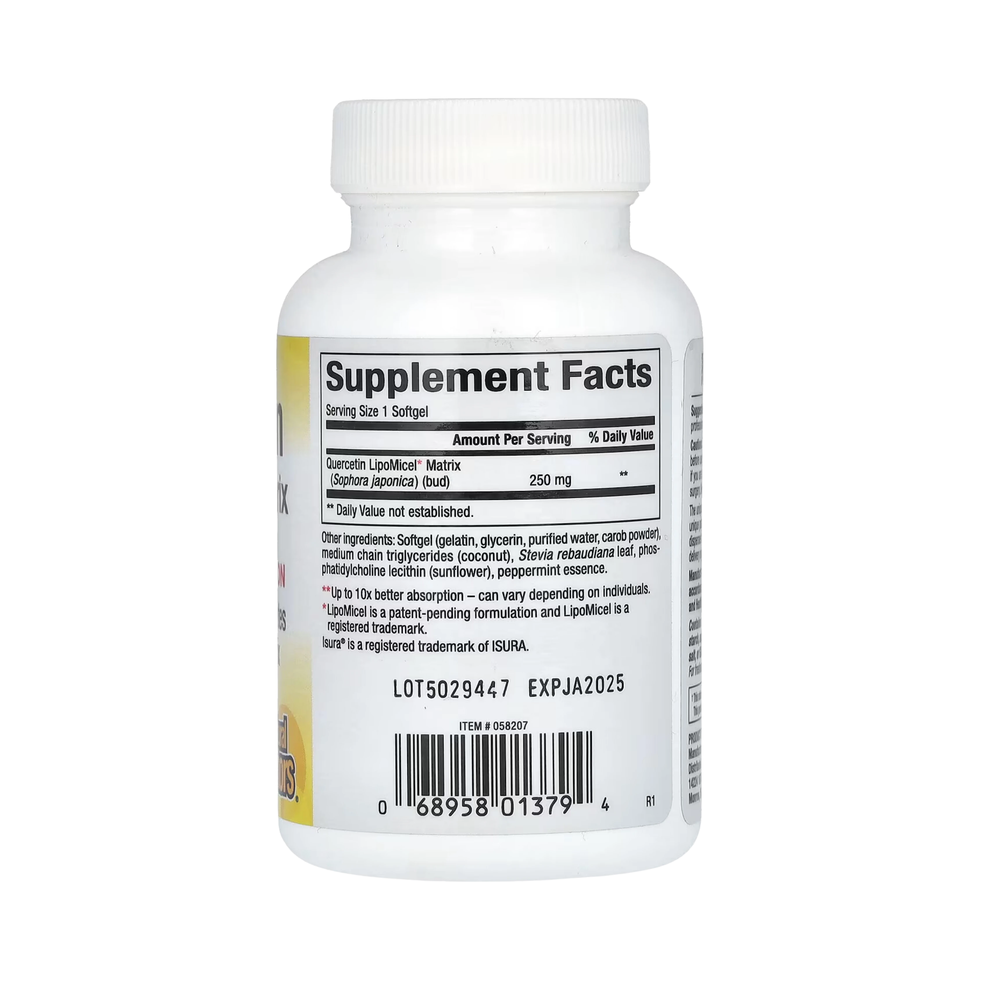 Natural Factors, Quercetin LipoMicel Matrix, 30 Liquid Softgels