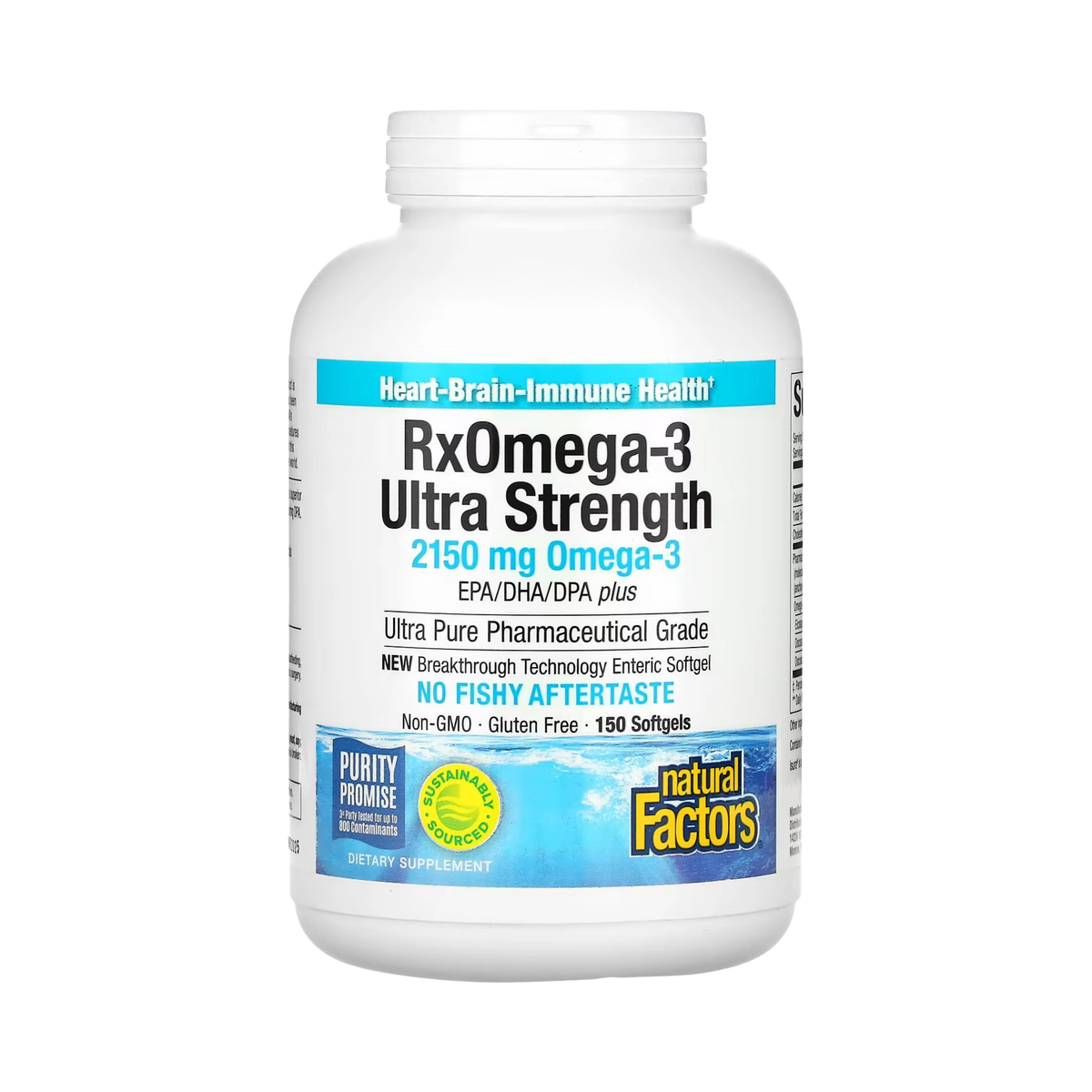 Natural Factors, RxOmega-3 Ultra Strength, 2,150 Mg, 150 Softgels