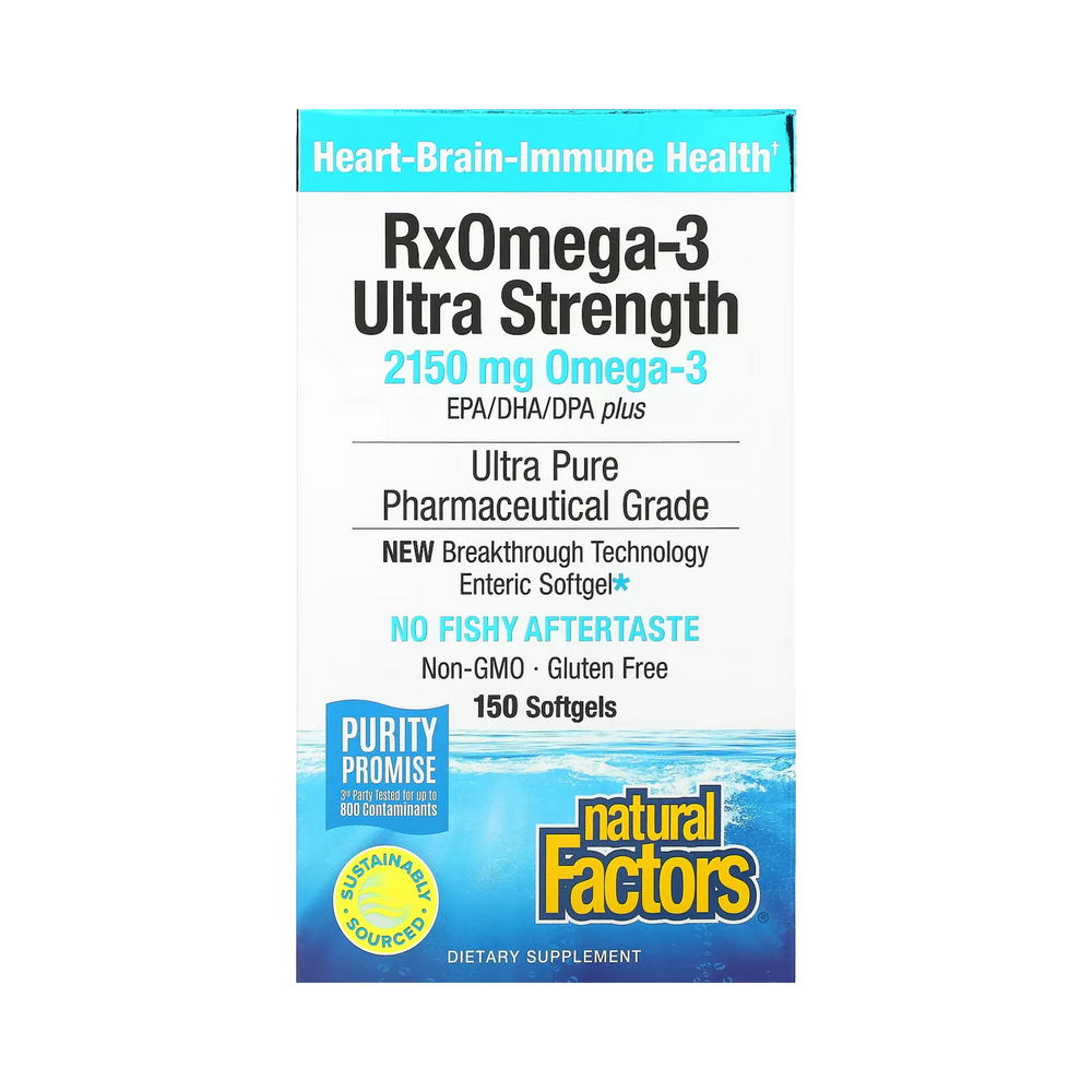Natural Factors, RxOmega-3 Ultra Strength, 2,150 Mg, 150 Softgels