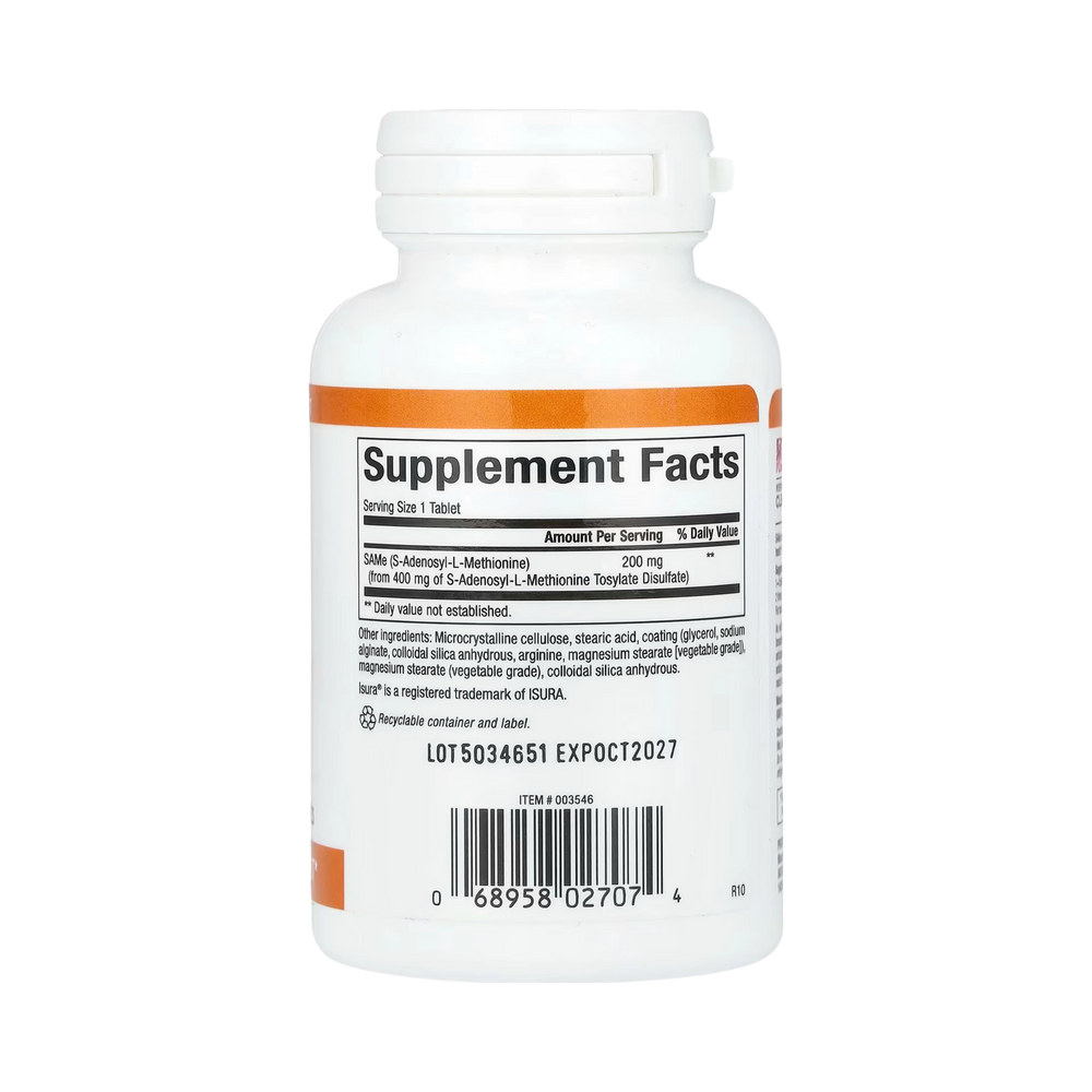 Natural Factors, SAMe, 200 Mg, 30 Slow Release Tablets