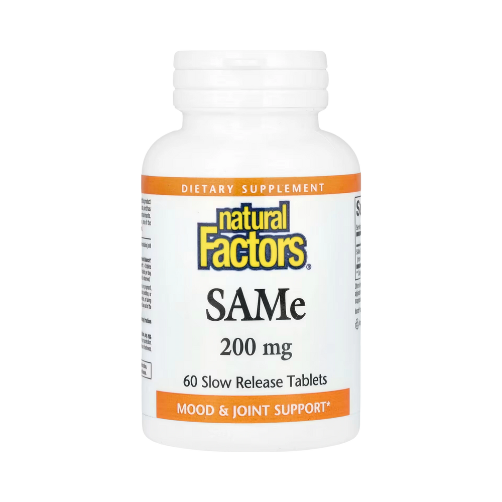 Natural Factors, SAMe, 200 Mg, 60 Slow Release Tablets