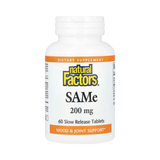 Natural Factors, SAMe, 200 Mg, 60 Slow Release Tablets