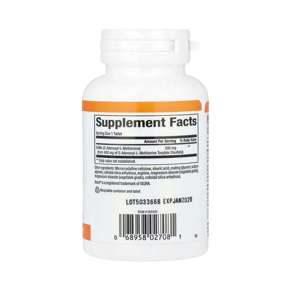 Natural Factors, SAMe, 200 Mg, 60 Slow Release Tablets