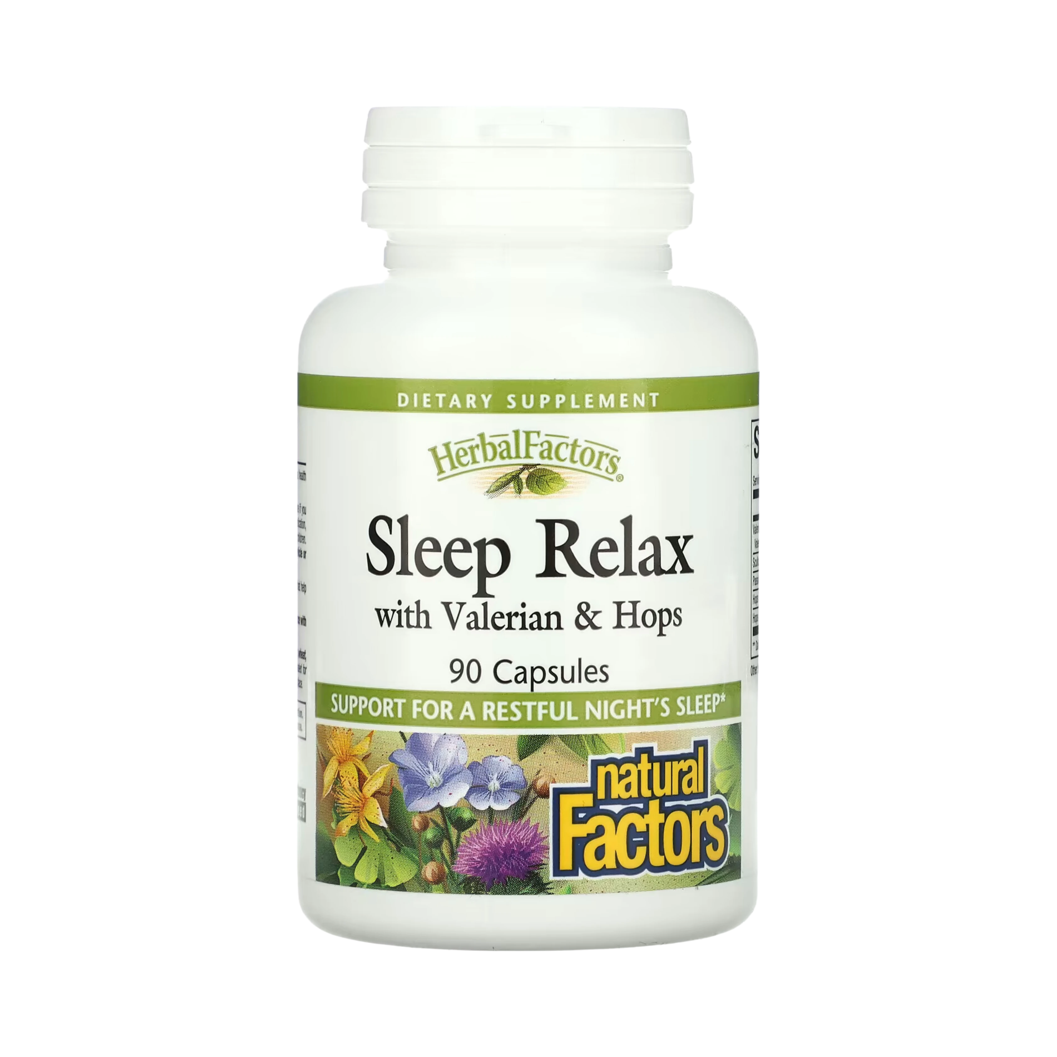 Natural Factors, Sleep Relax with Valerian & Hops, 90 Capsules