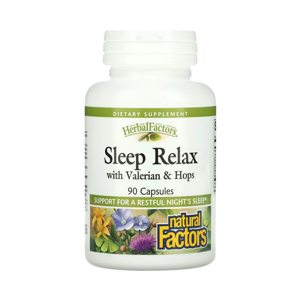 Natural Factors, Sleep Relax with Valerian & Hops, 90 Capsules