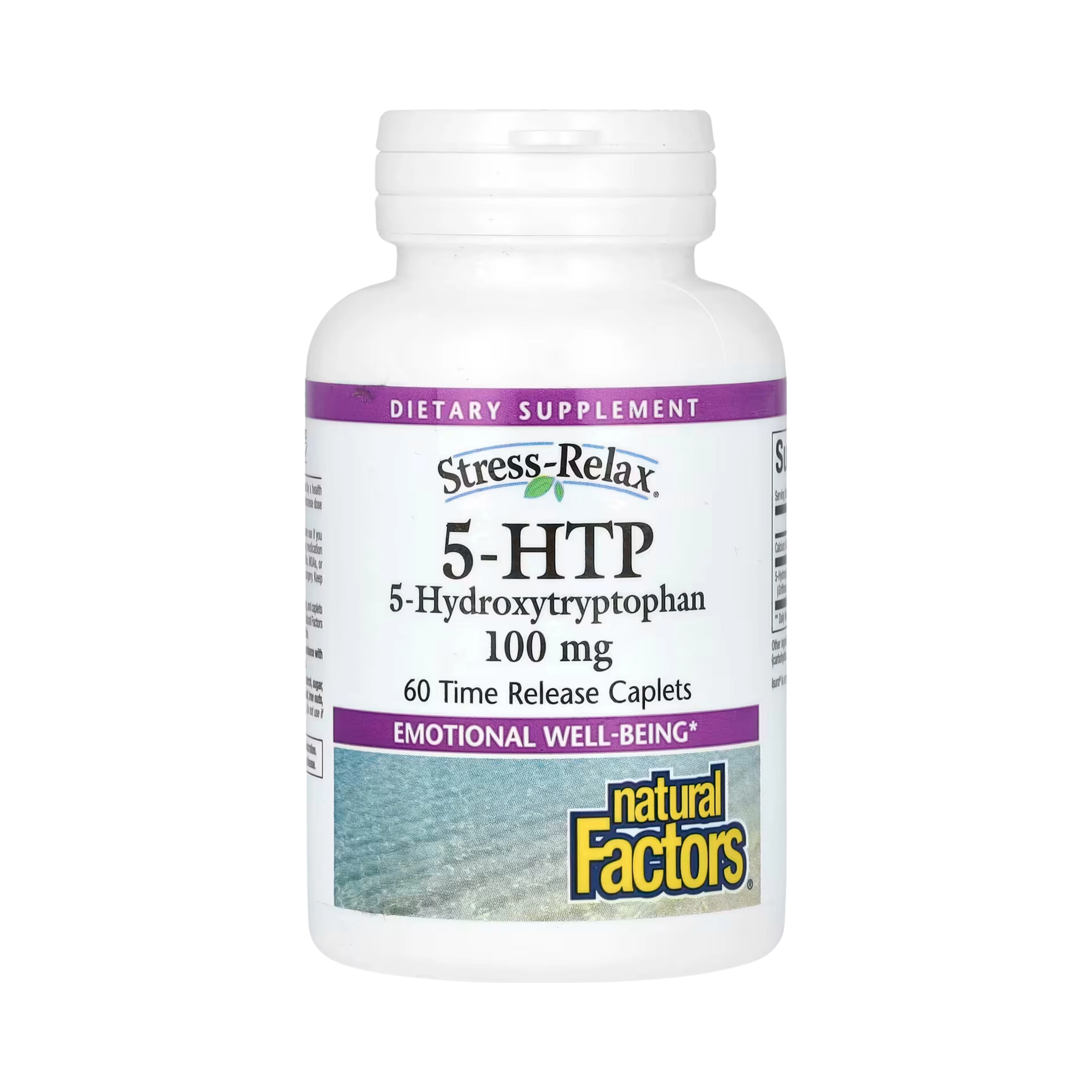 Natural Factors, Stress-Relax, 5-HTP, 100 Mg, 60 Time Release Caplets