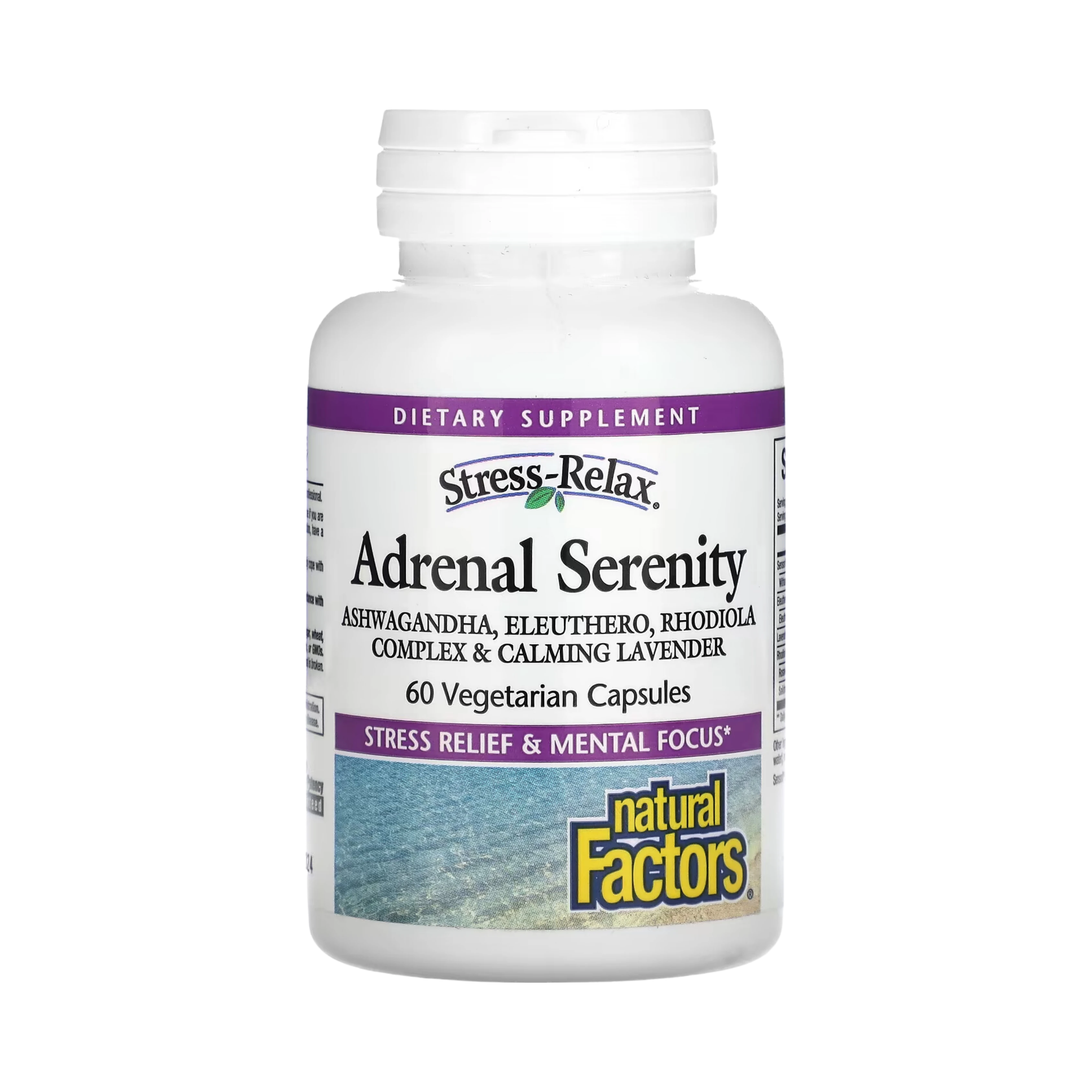 Natural Factors, Stress-Relax, Adrenal Serenity, 60 Vegetarian Capsules