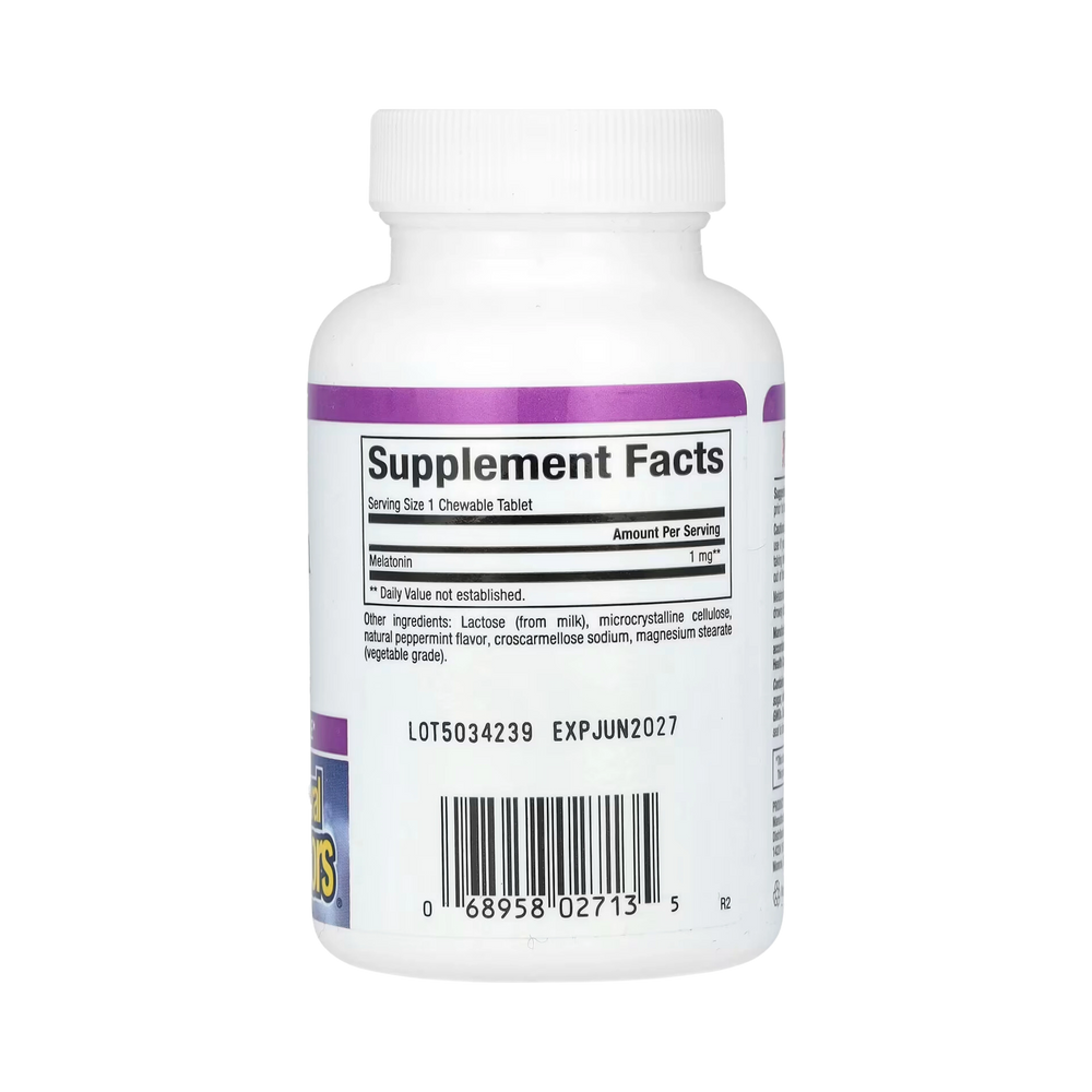 Natural Factors, Stress-Relax, Melatonin, 1 Mg, 90 Chewable Tablets