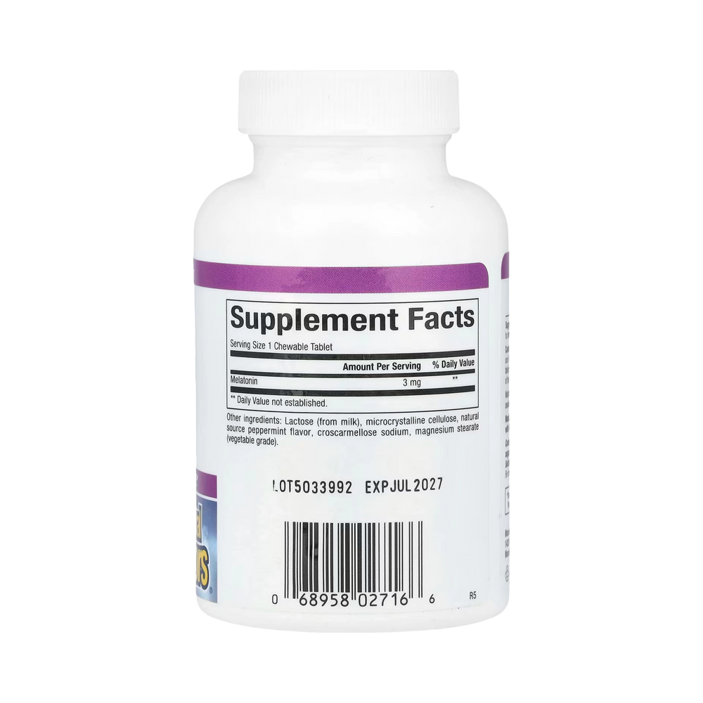 Natural Factors, Stress-Relax, Melatonin, 3 Mg, 180 Chewable Tablets