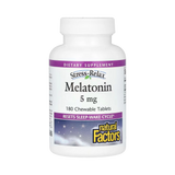 Natural Factors, Stress-Relax, Melatonin, 5 Mg, 180 Chewable Tablets