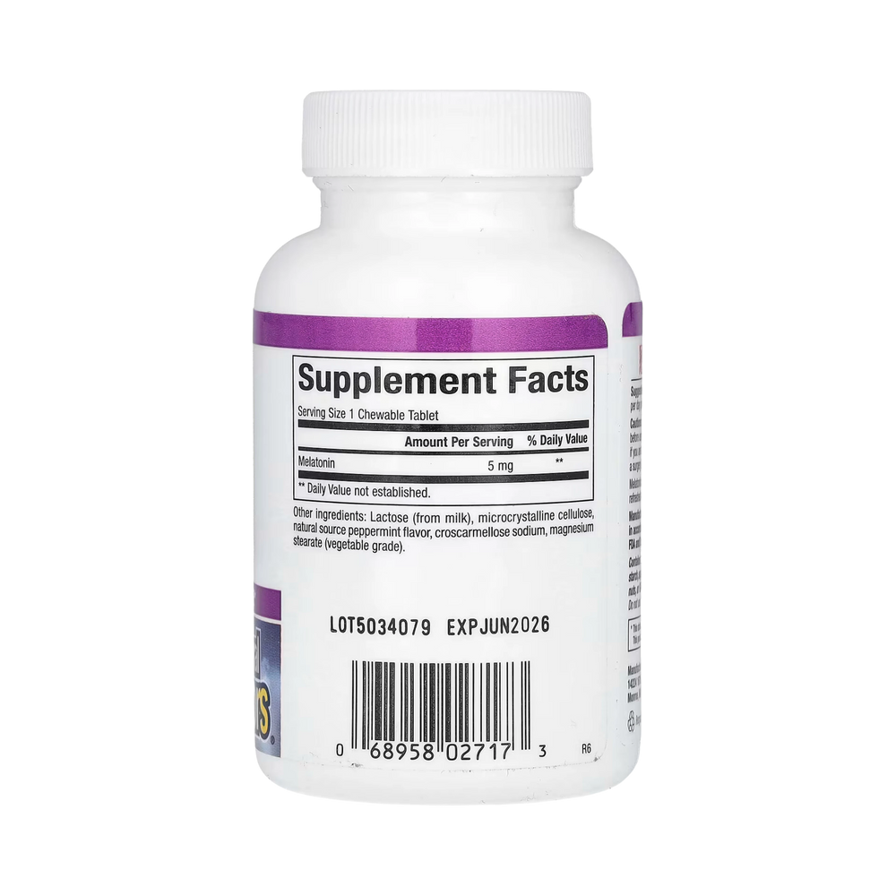 Natural Factors, Stress-Relax, Melatonin, 5 Mg, 90 Chewable Tablets
