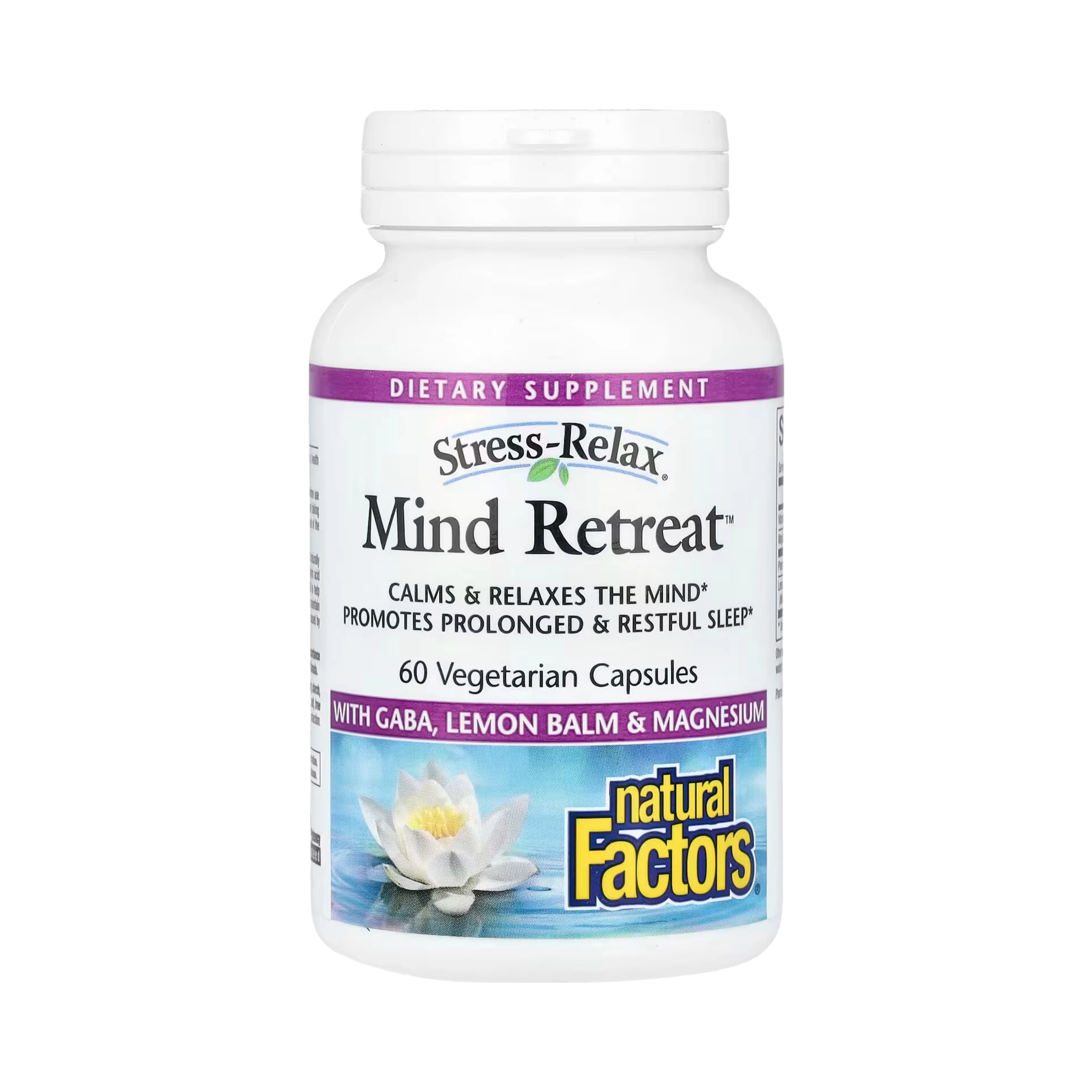 Natural Factors, Stress-Relax, Mind Retreat, 60 Vegetarian Capsules