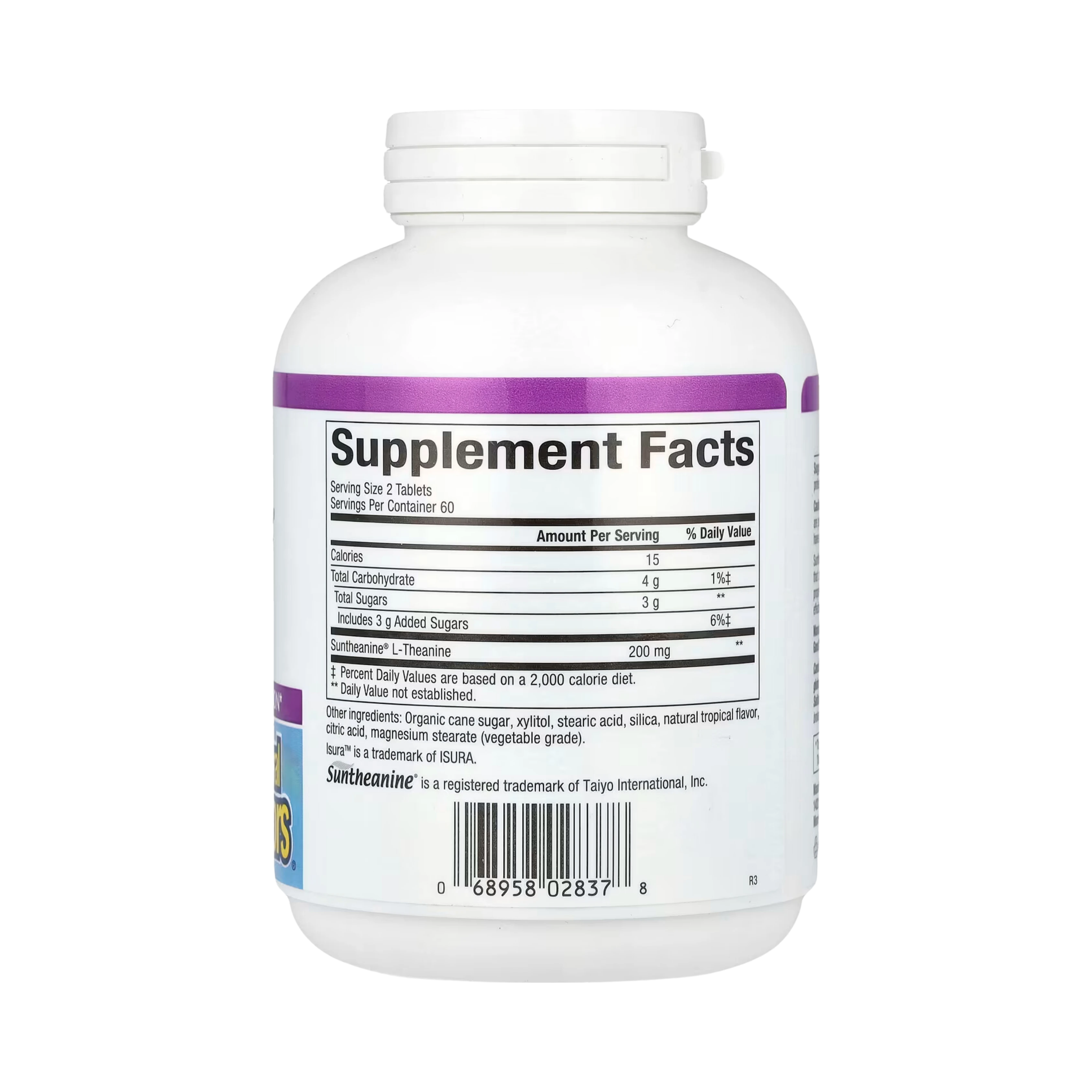 Natural Factors, Stress-Relax, Suntheanine L-Theanine, 200 Mg, 120 Chewable Tablets