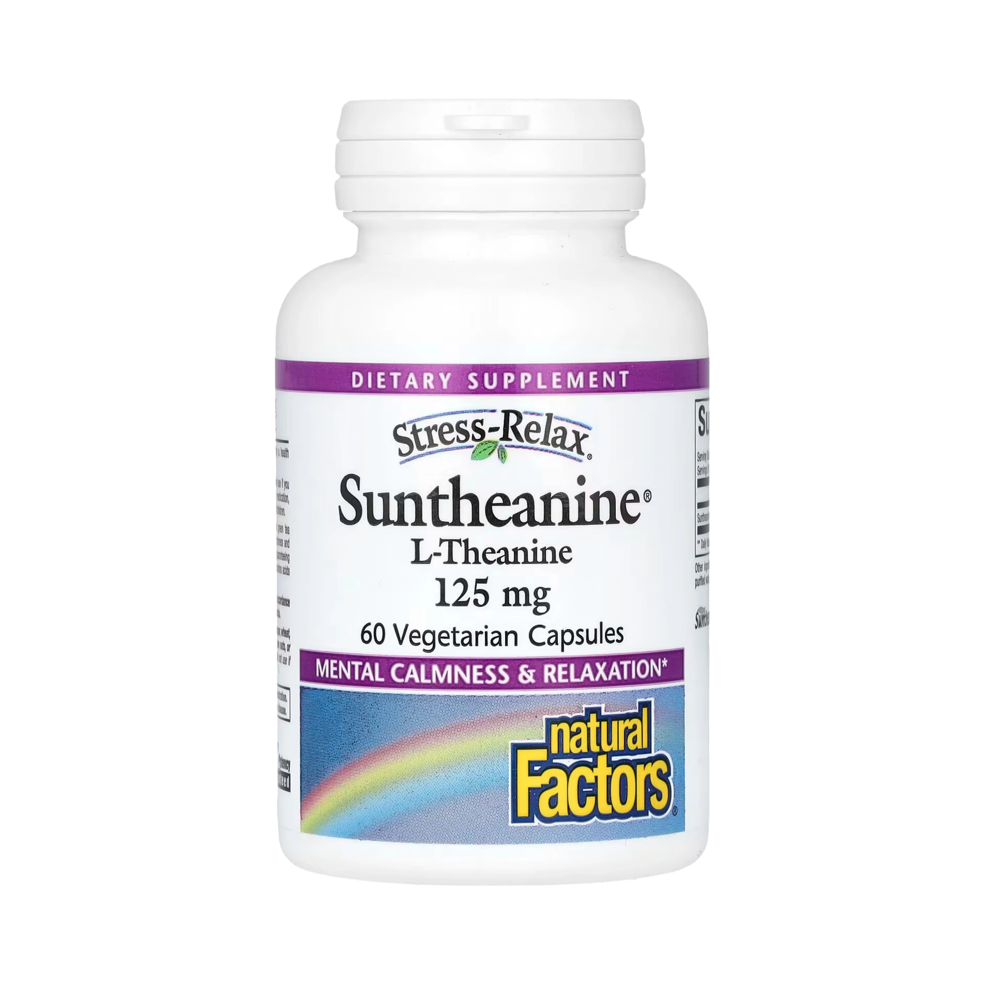 Natural Factors, Stress-Relax, Suntheanine, L-Theanine, 250 Mg, 60 Vegetarian Capsules