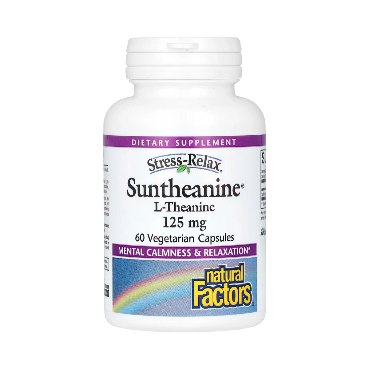 Natural Factors, Stress-Relax, Suntheanine, L-Theanine, 250 Mg, 60 Vegetarian Capsules