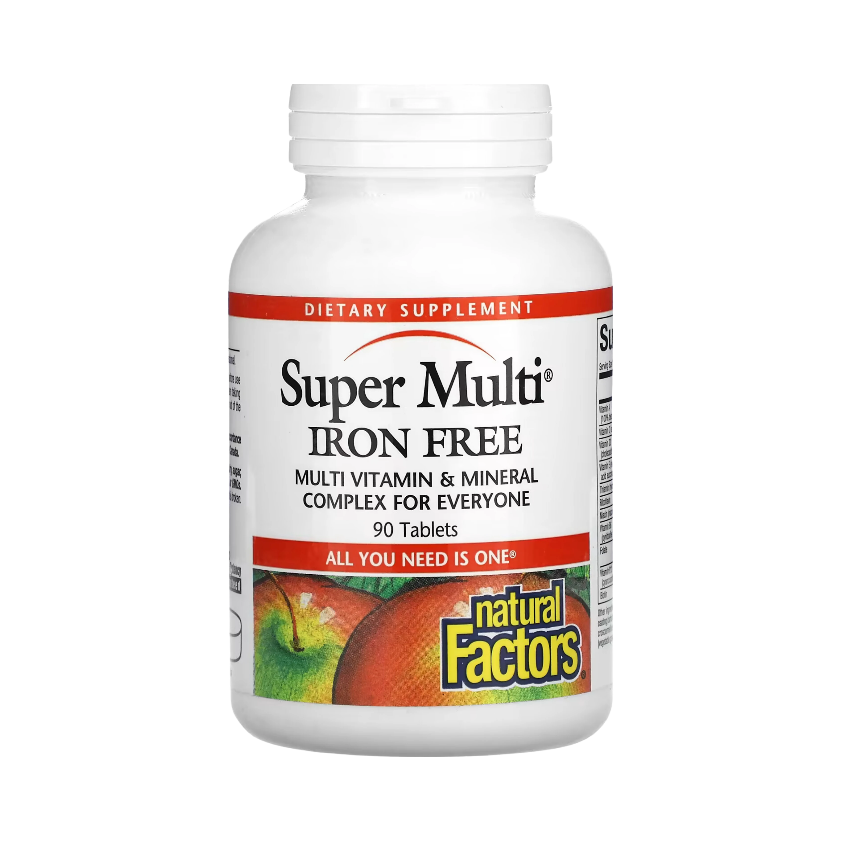 Natural Factors, Super Multi, Iron Free, 90 Tablets