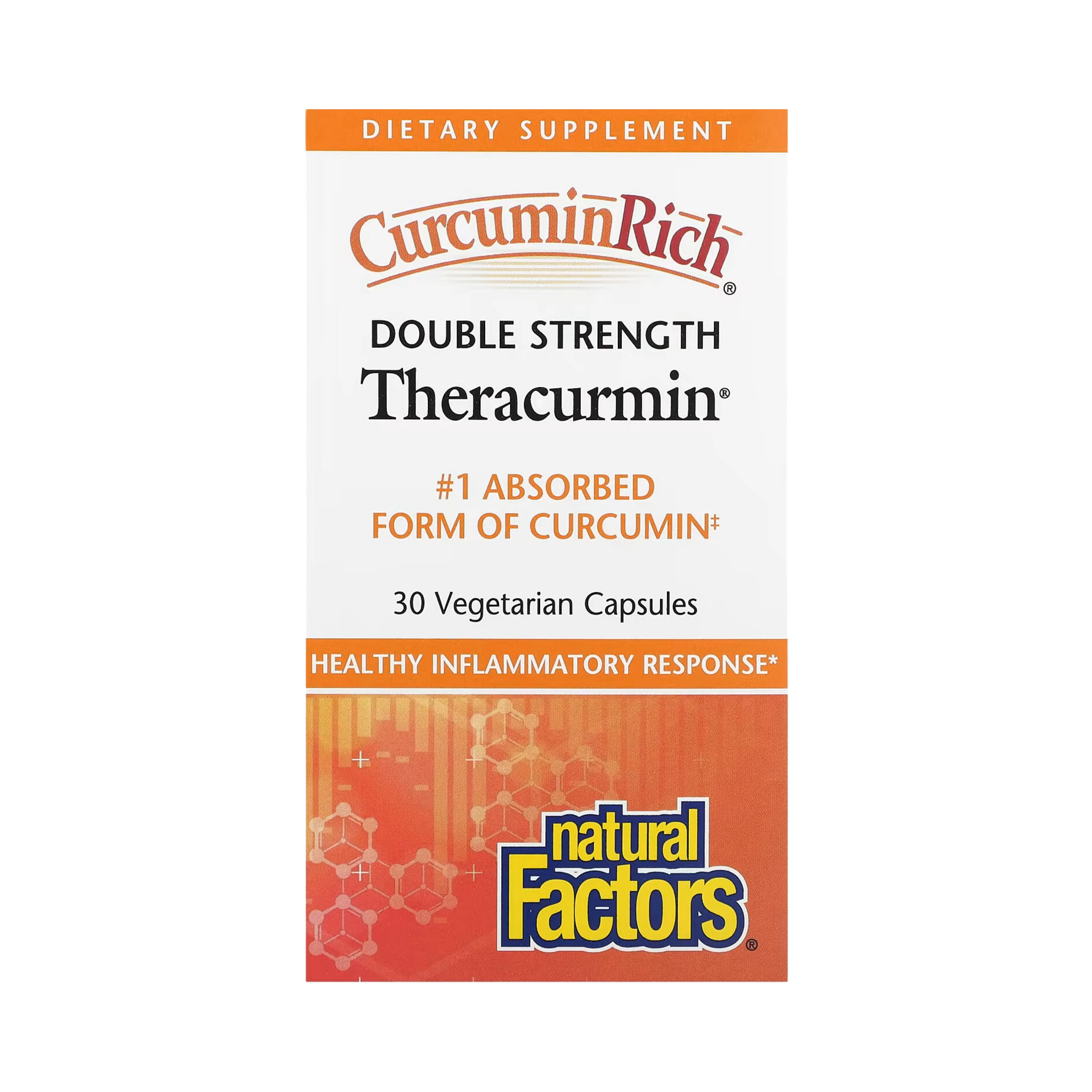 Natural Factors, Theracurmin, Double Strength, 30 Vegetarian Capsules