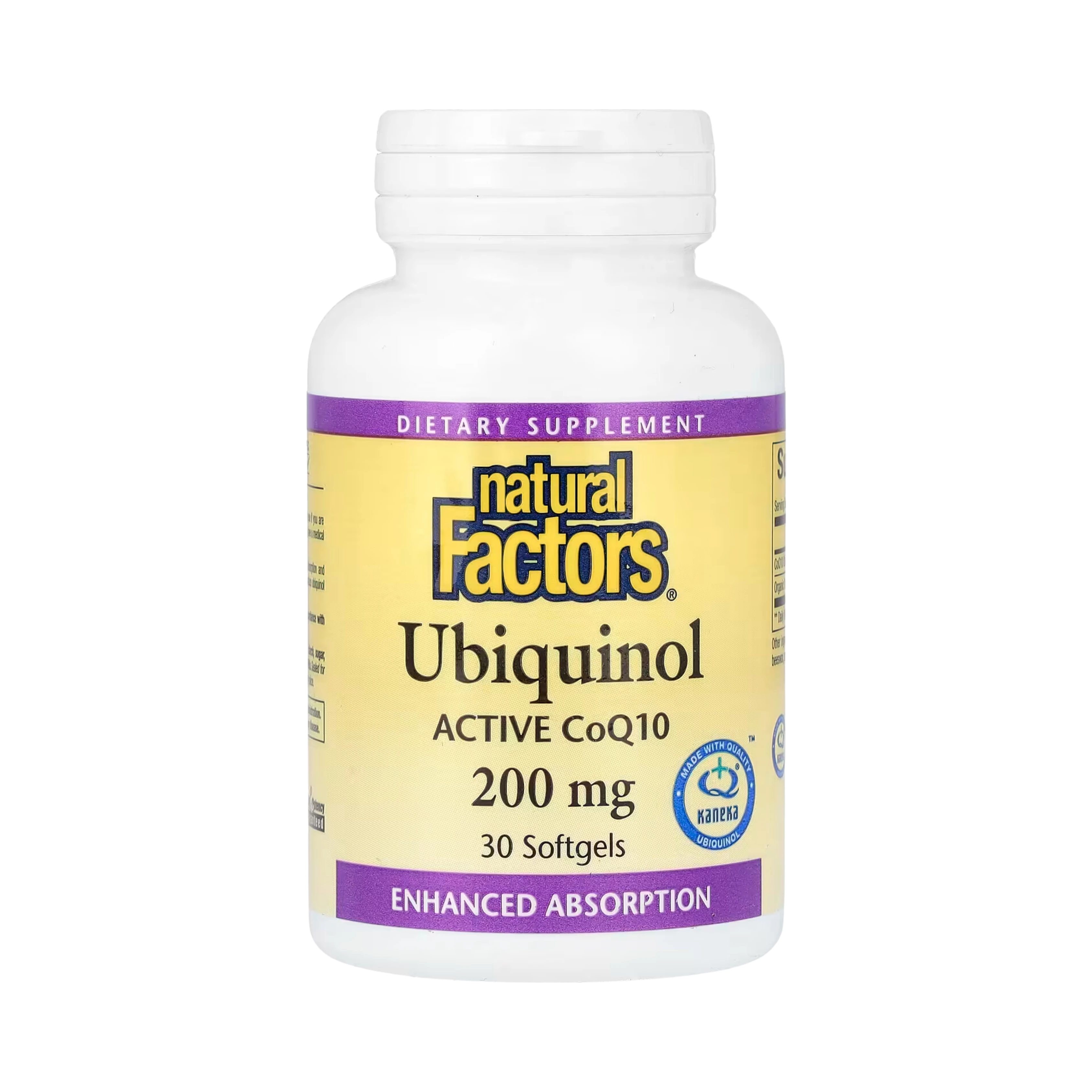 Natural Factors, Ubiquinol, 200 Mg, 30 Softgels