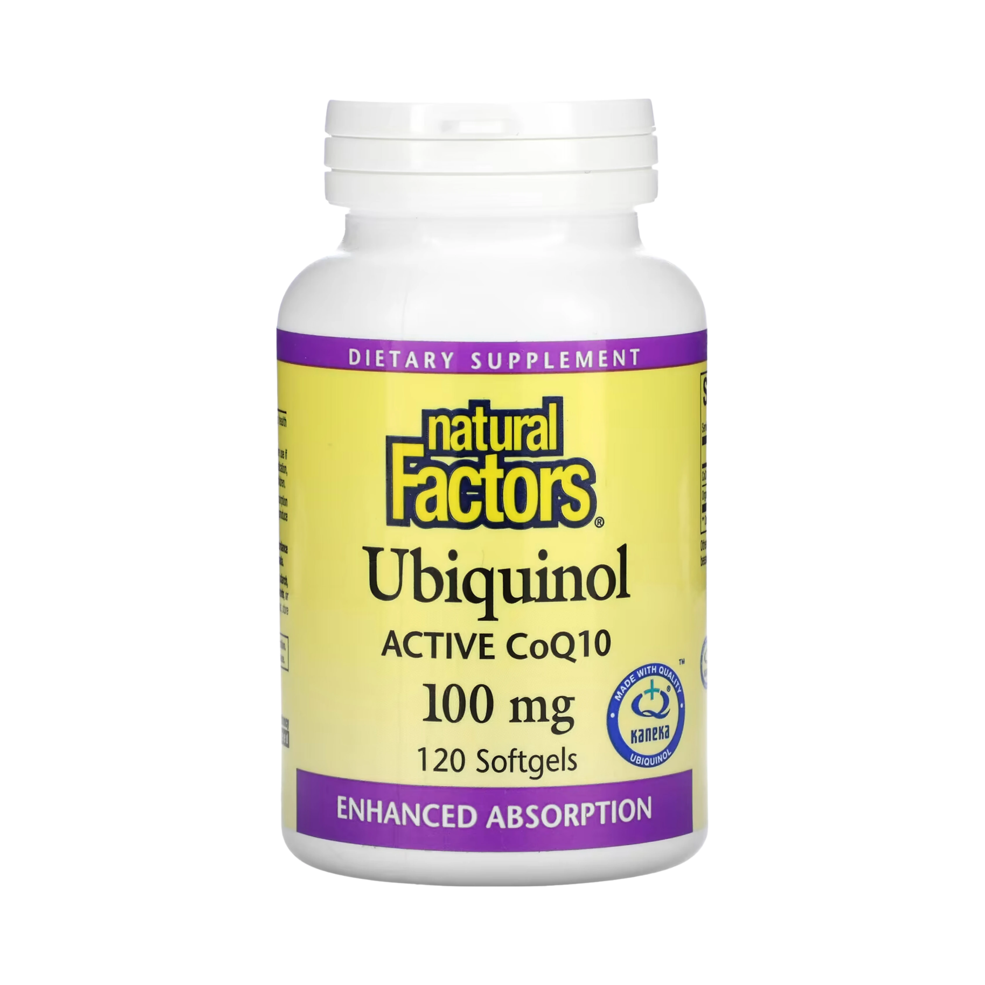 Natural Factors, Ubiquinol, Active CoQ10, 100 Mg, 120 Softgels