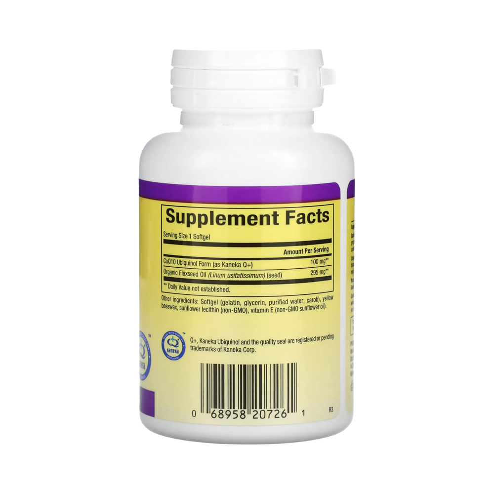 Natural Factors, Ubiquinol, Active CoQ10, 100 Mg, 60 Softgels
