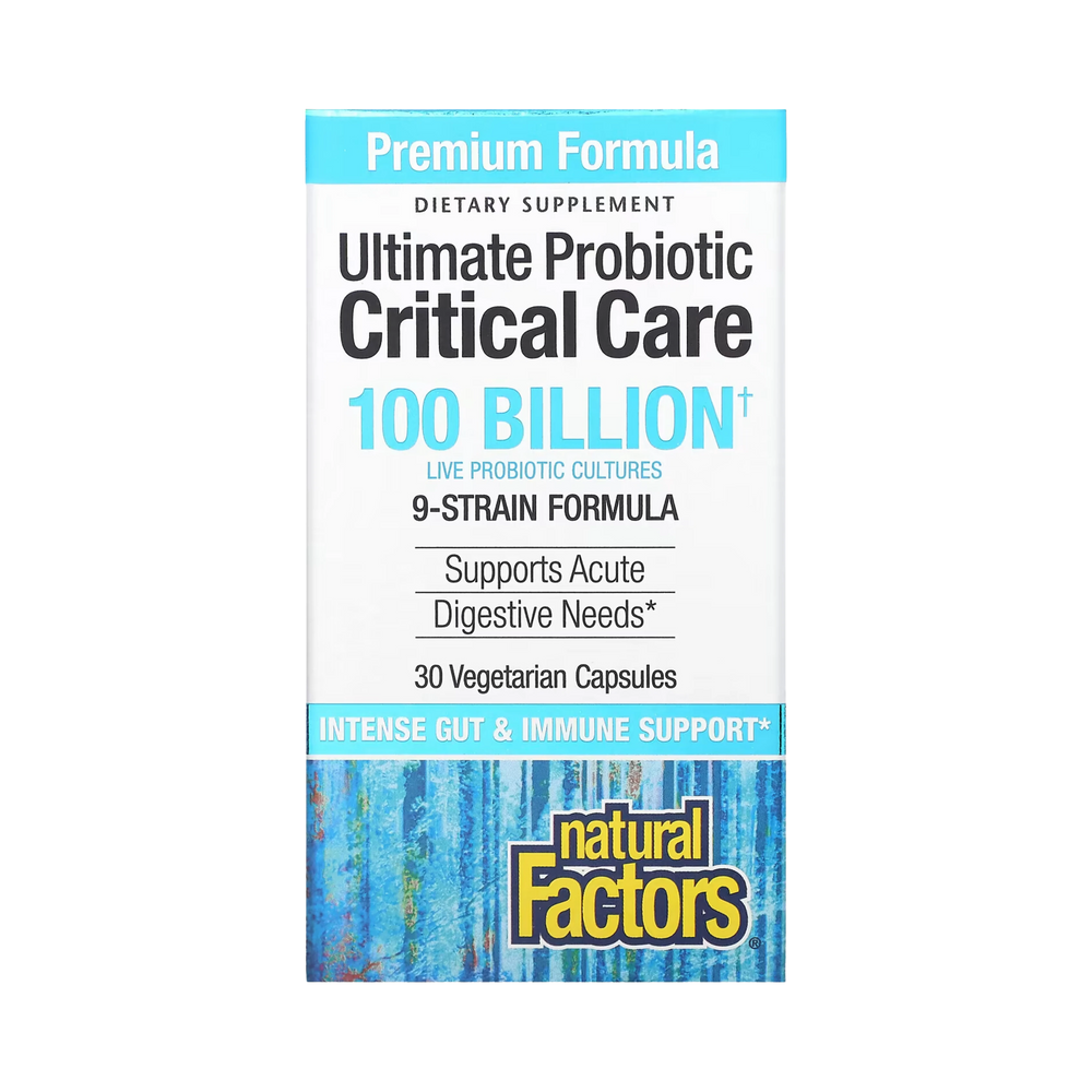 Natural Factors, Ultimate Probiotic, Critical Care, 100 Billion CFU, 30 Vegetarian Capsules