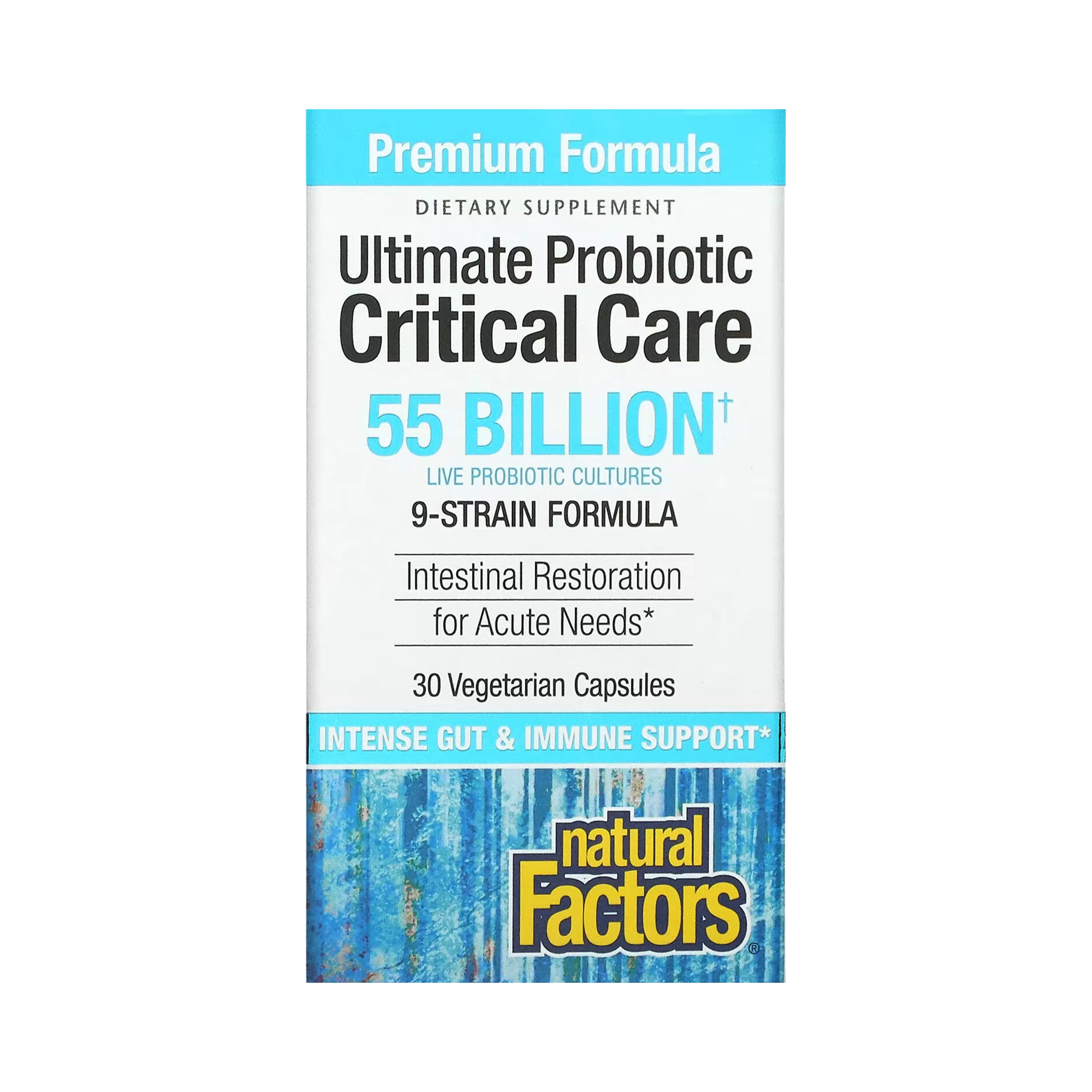 Natural Factors, Ultimate Probiotic, Critical Care, 55 Billion, 30 Vegetarian Capsules
