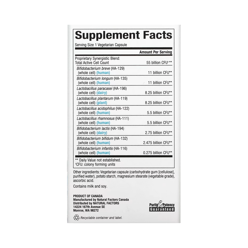Natural Factors, Ultimate Probiotic, Critical Care, 55 Billion, 30 Vegetarian Capsules