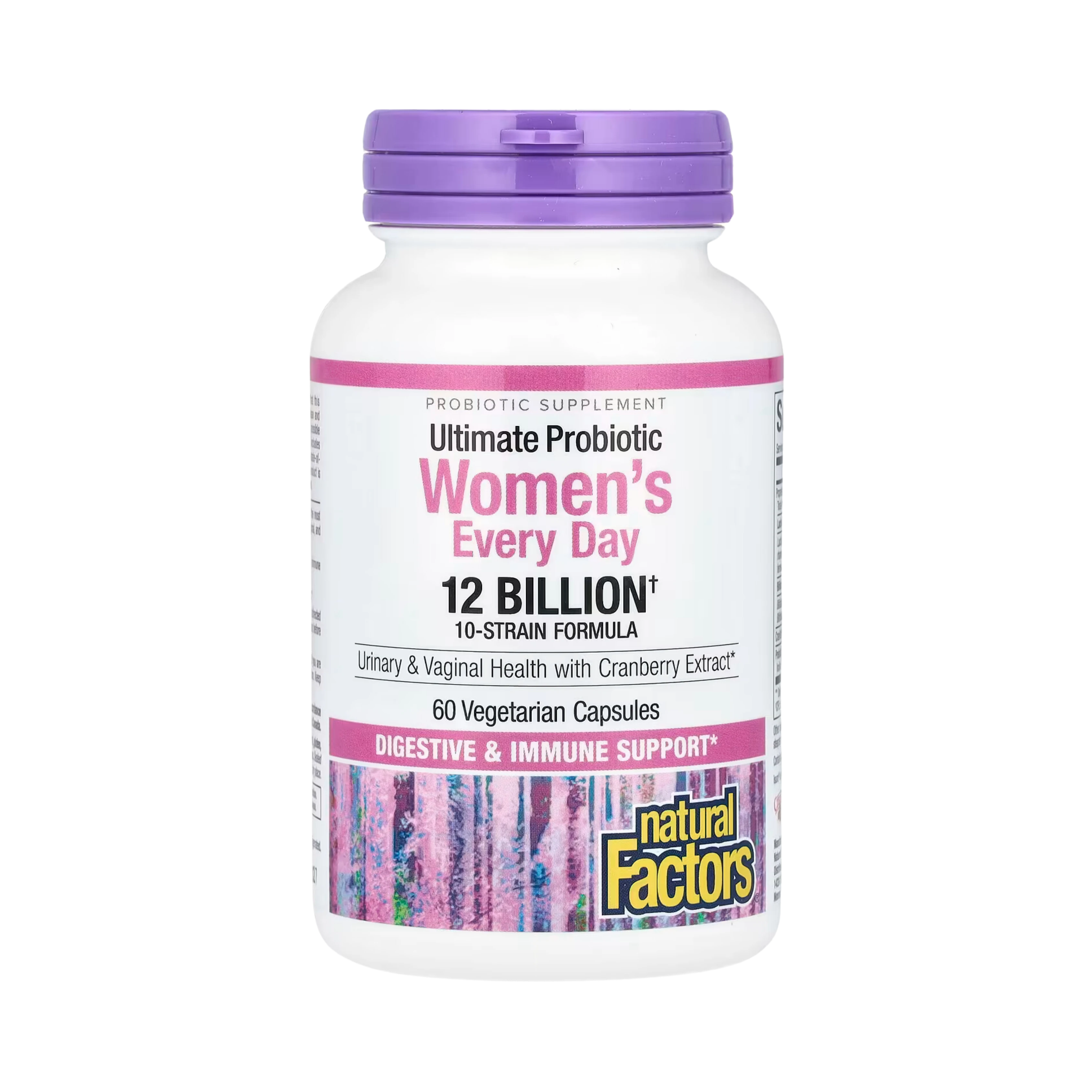 Natural Factors, Ultimate Probiotic Women's Every Day, 12 Billion, 60 Vegetarian Capsules