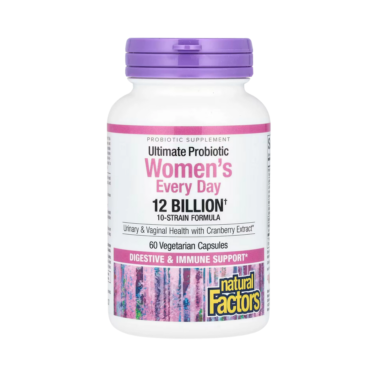 Natural Factors, Ultimate Probiotic Women's Every Day, 12 Billion, 60 Vegetarian Capsules