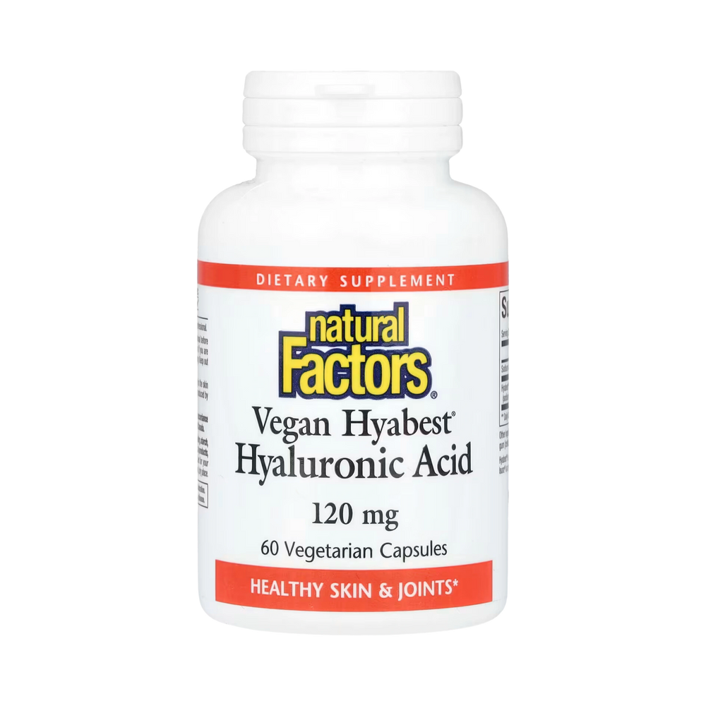 Natural Factors, Vegan Hyabest, Hyaluronic Acid, 120 Mg, 60 Vegetarian Capsules