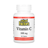 Natural Factors, Vitamin C, 500 Mg, 90 Tablets