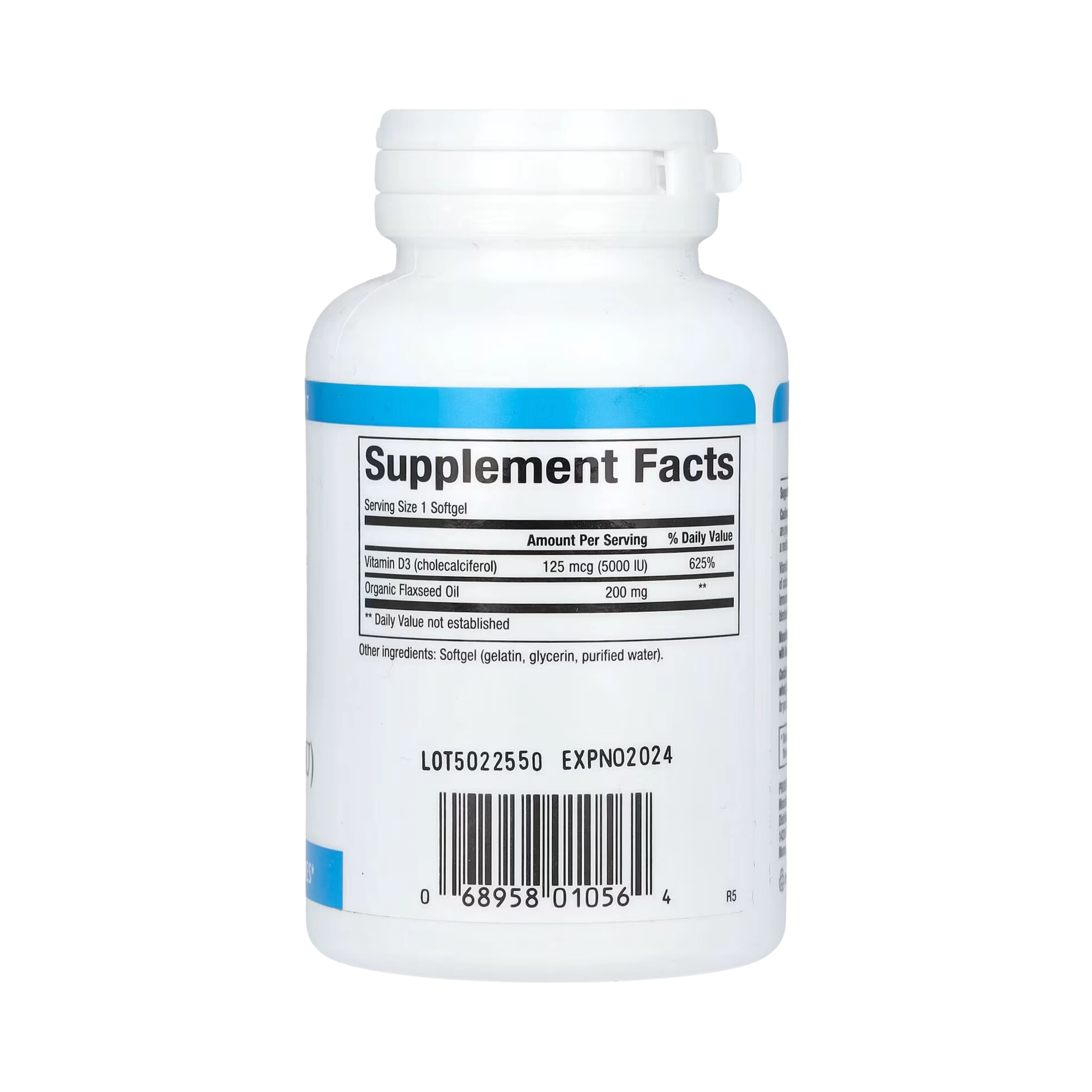 Natural Factors, Vitamin D3, 125 mcg (5,000 IU), 120 Softgels