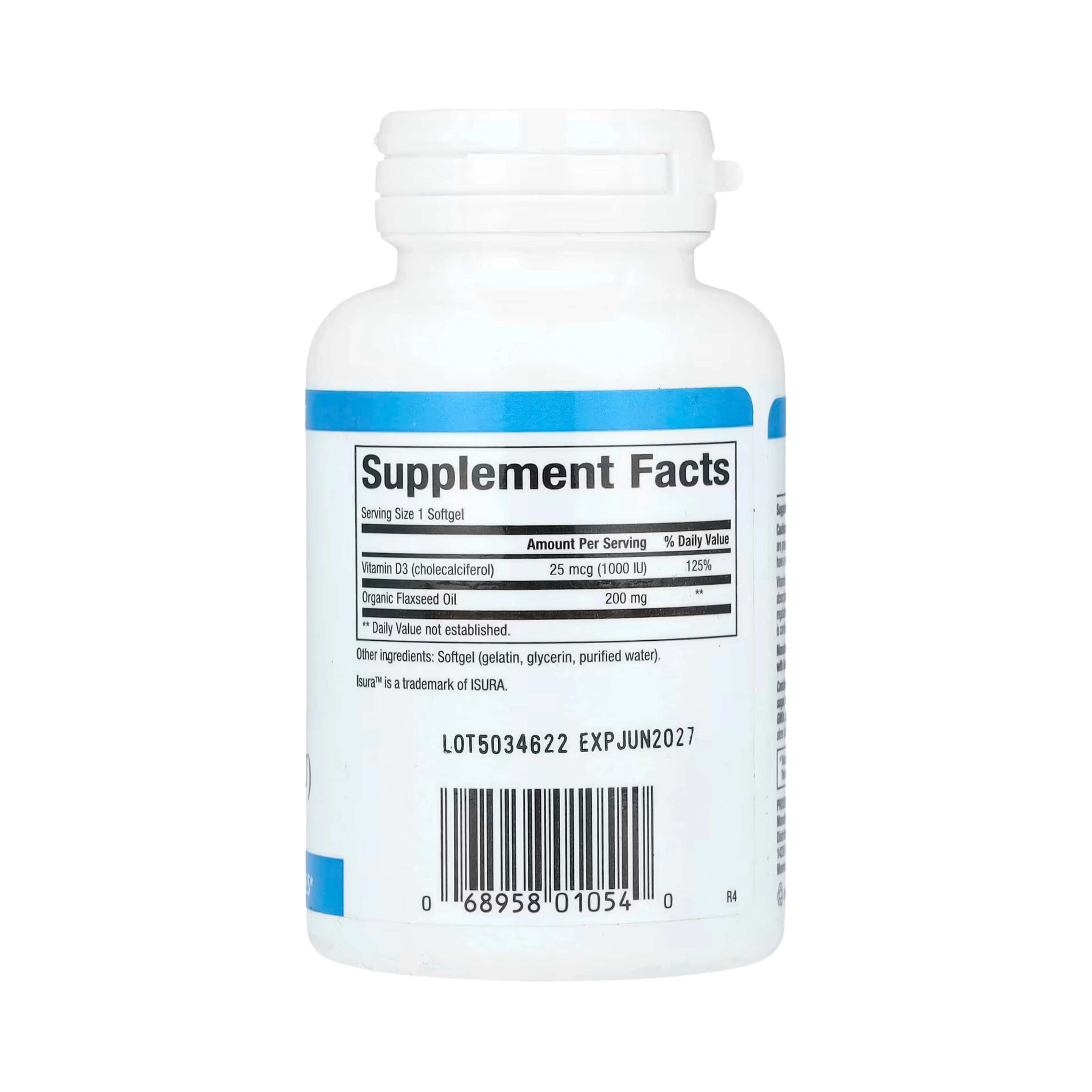 Natural Factors, Vitamin D3, 25 mcg (1,000 IU), 180 Softgels