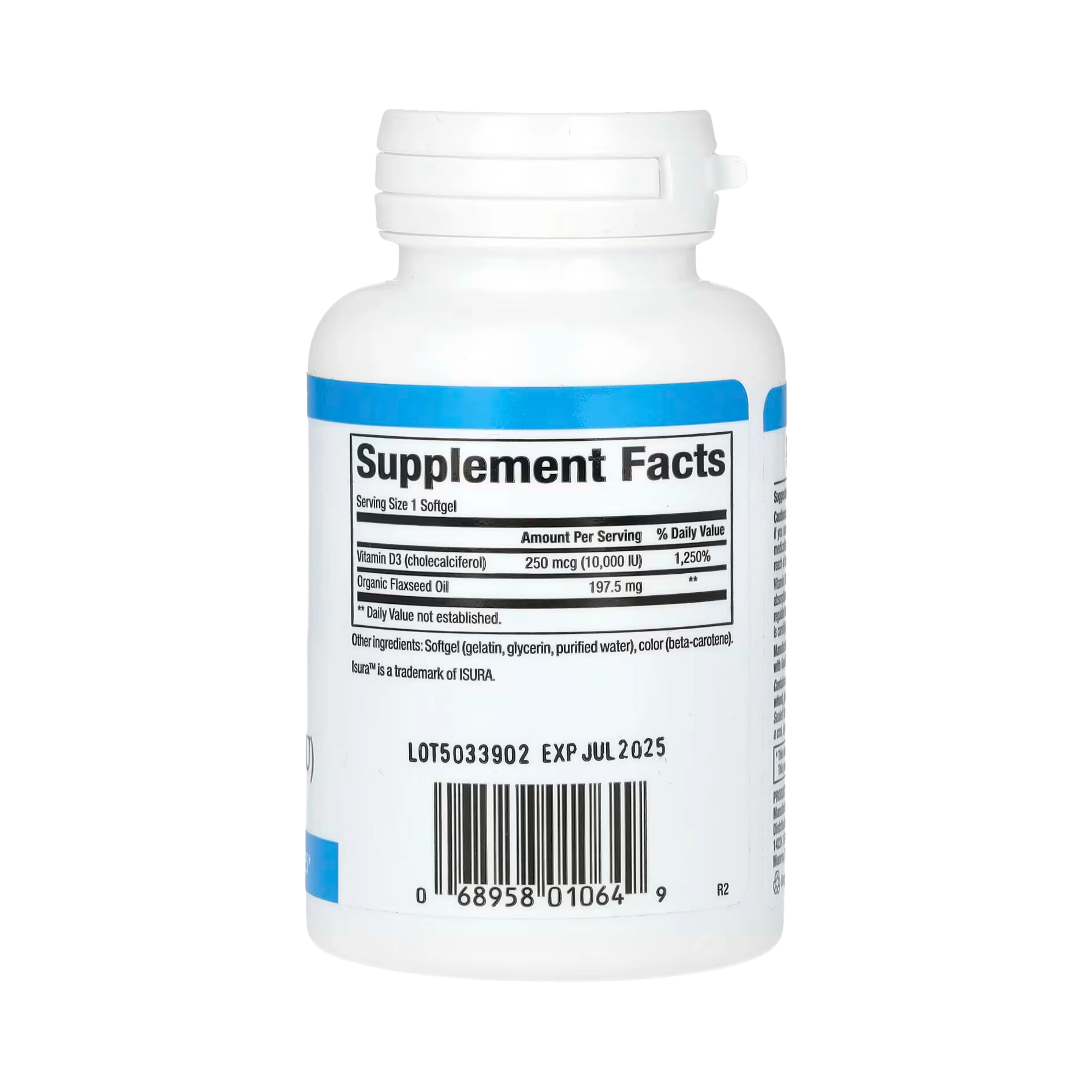 Natural Factors, Vitamin D3, 250 mcg (10,000 IU), 120 Softgels
