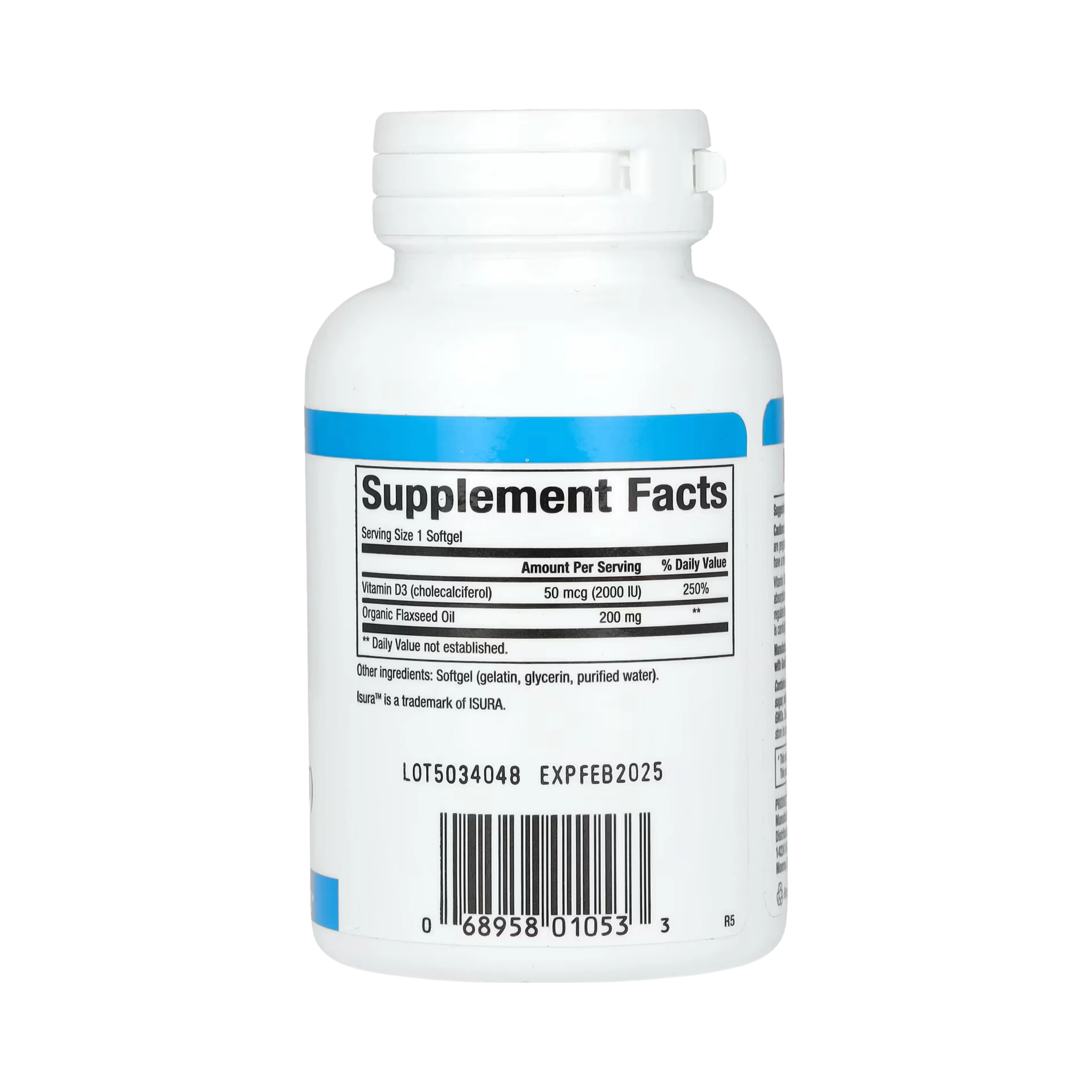 Natural Factors, Vitamin D3, 50 mcg (2,000 IU), 120 Softgels
