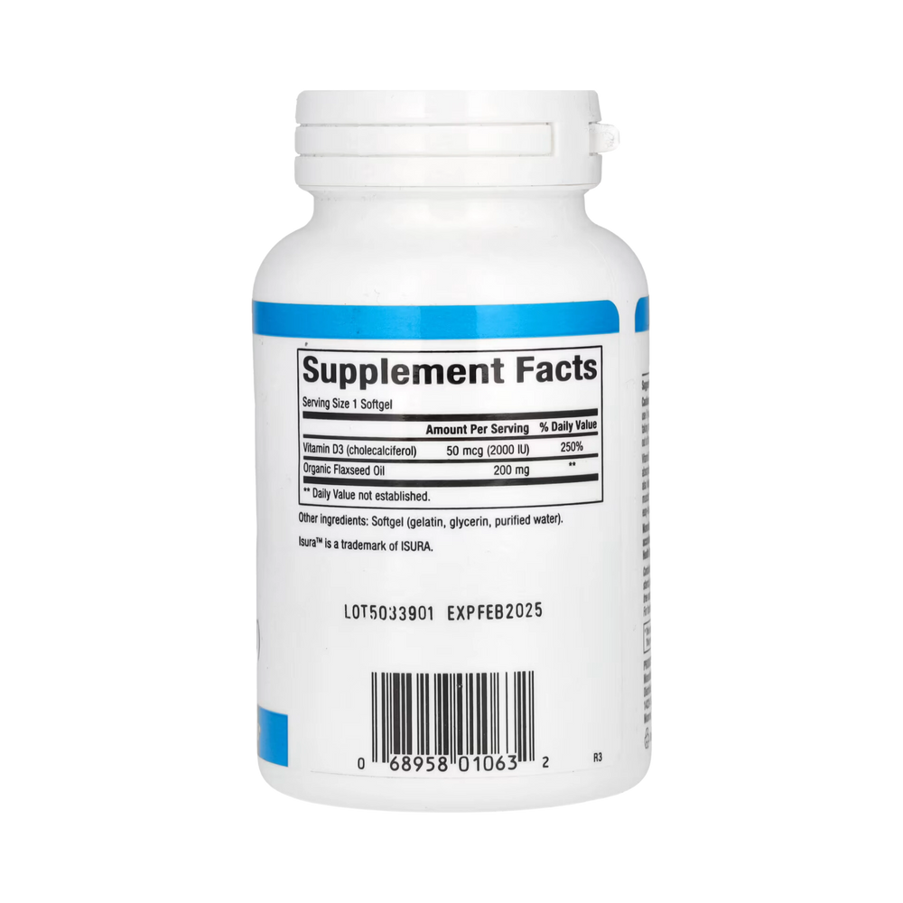 Natural Factors, Vitamin D3, 50 mcg (2,000 IU), 240 Softgels