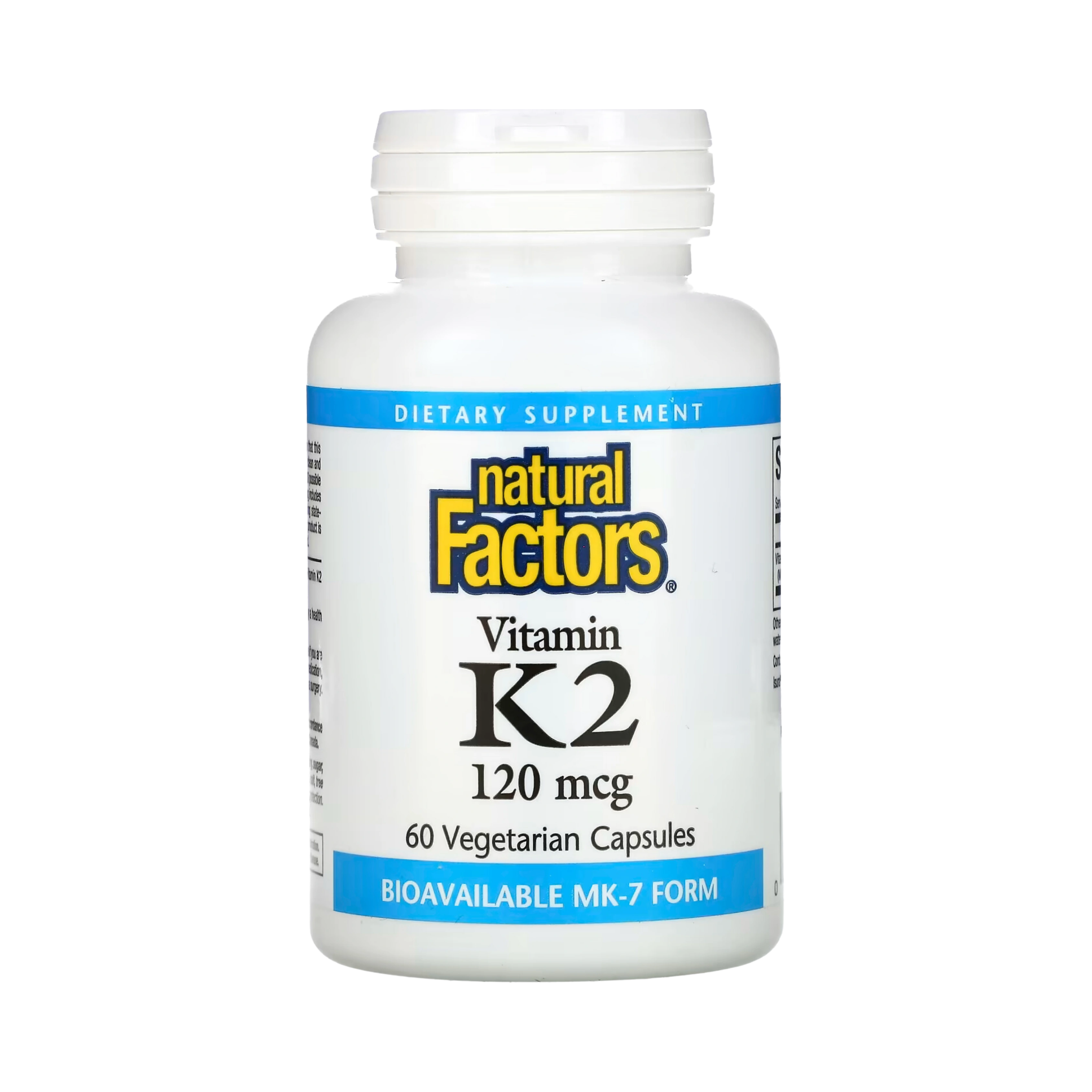 Natural Factors, Vitamin K2, 120 mcg, 60 Vegetarian Capsules